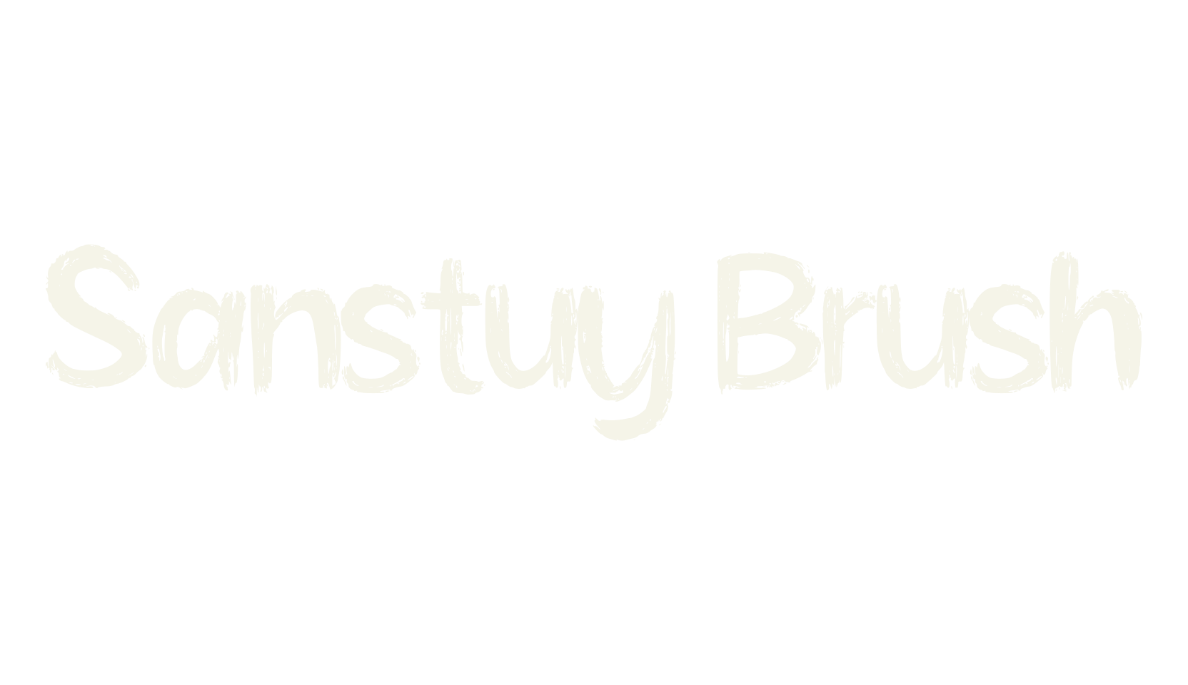 Sanstuy Brush, brush font preview