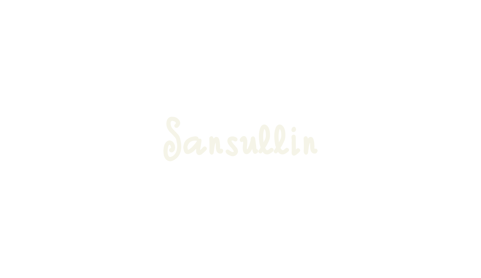 Sansullin, cartoon font preview