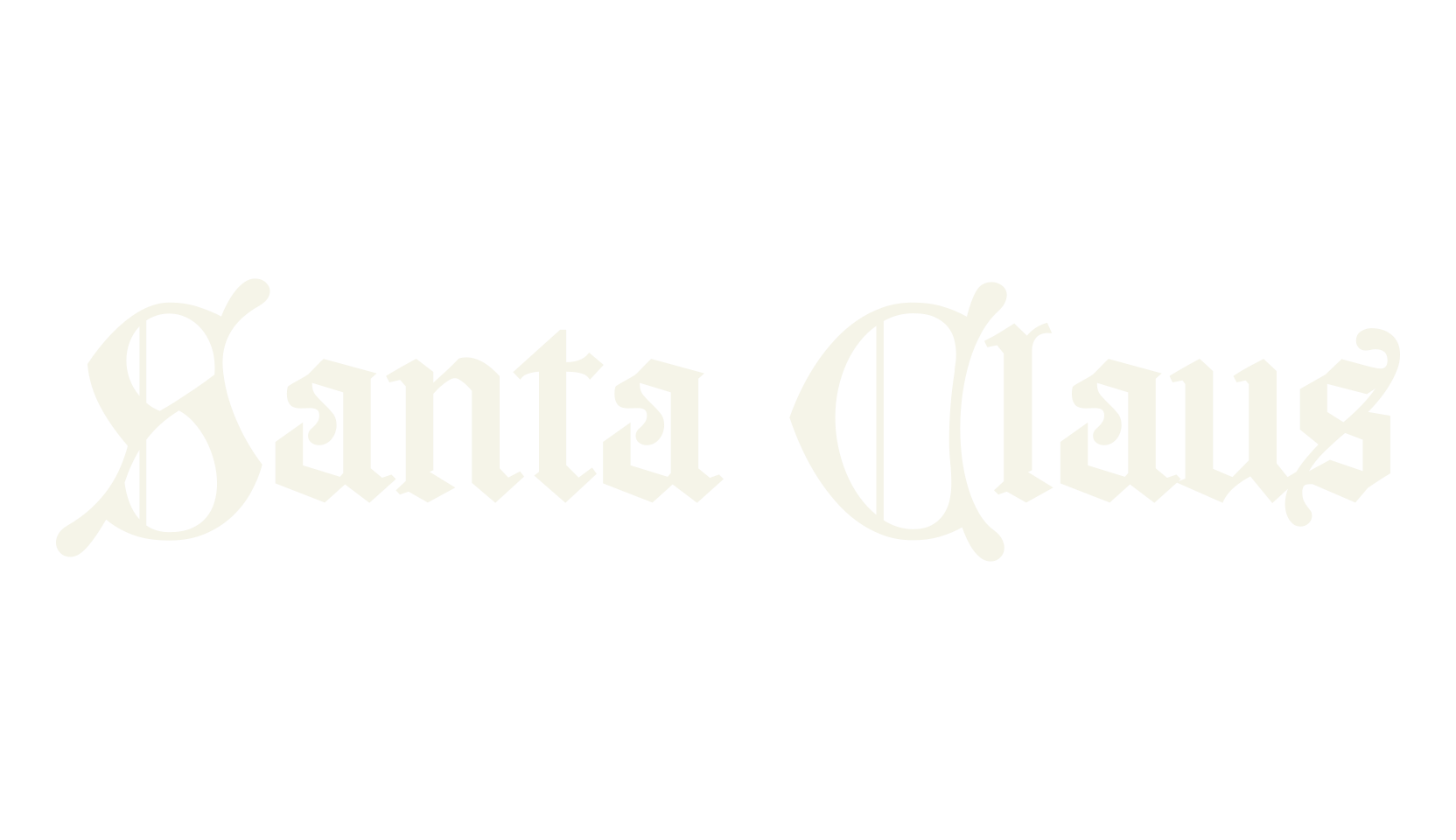 Santa Claus, fantasy font preview