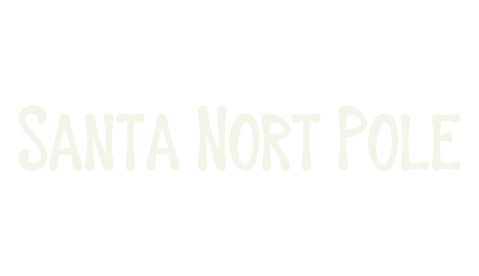 Santa Nort Pole, christmas font preview