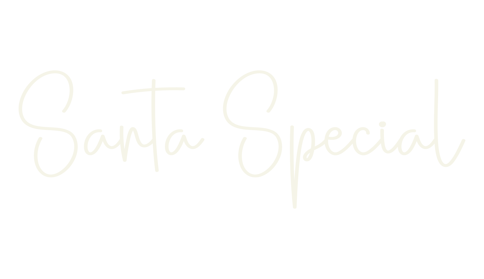 Santa Special, calligraphy font preview