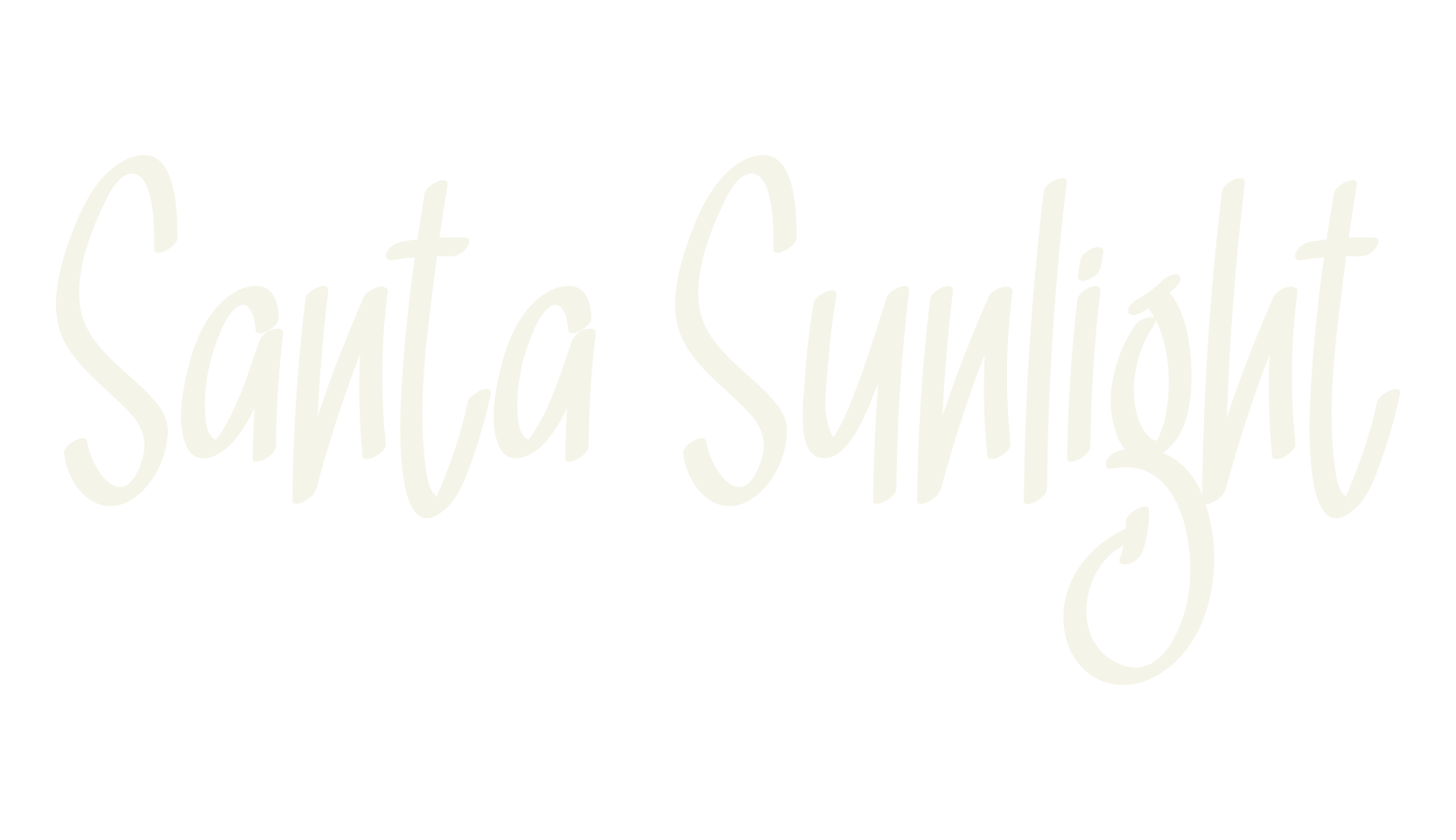 Santa Sunlight, handwritten font preview
