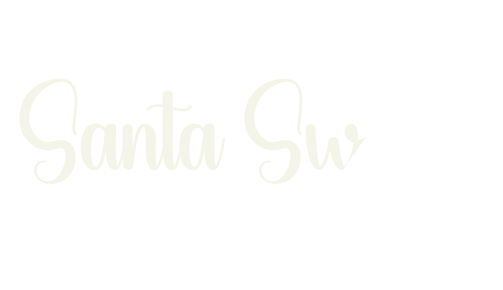 Santa Sweety, calligraphy font preview