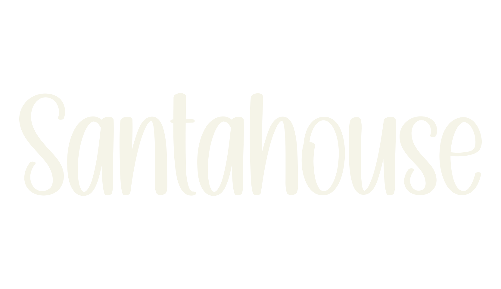 Santahouse, handwriting font preview