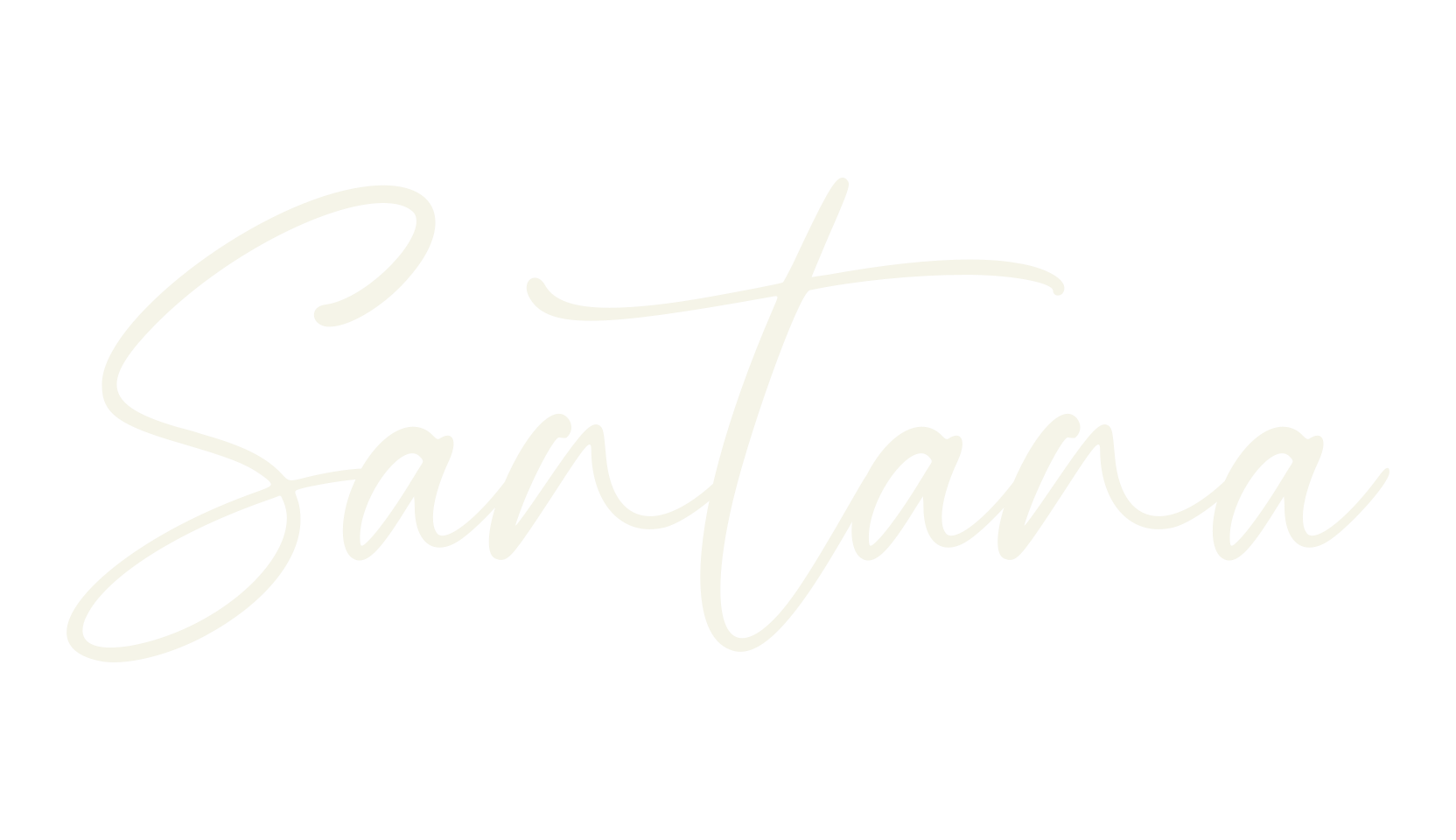 Santana, script font preview