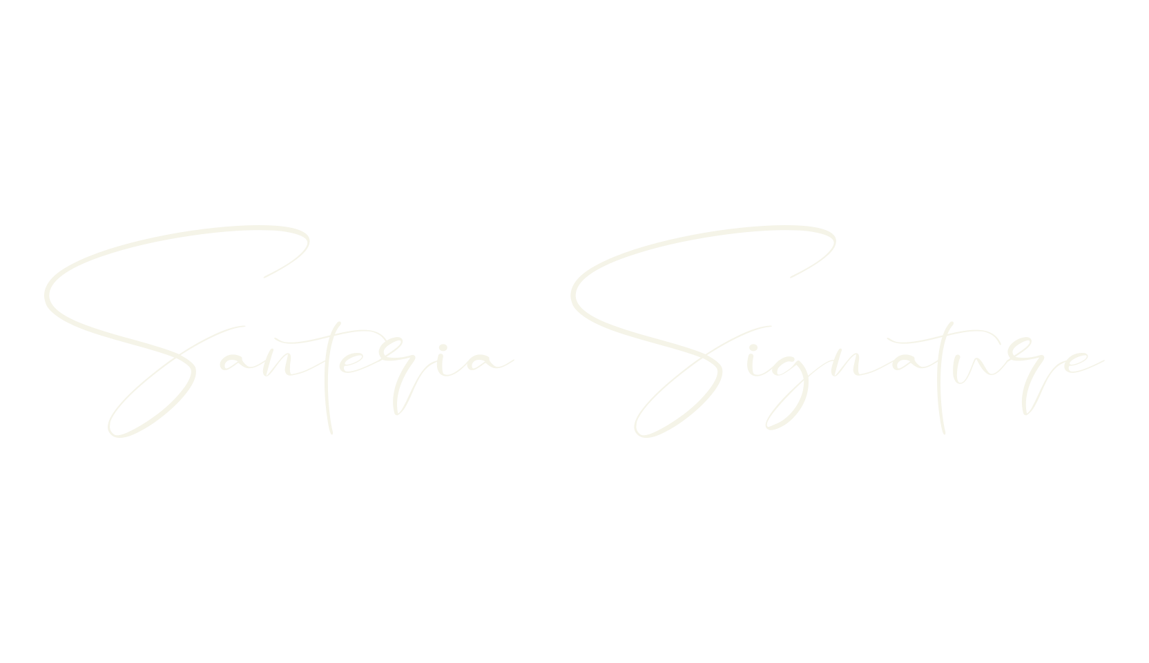 Santeria Signature, signature font preview