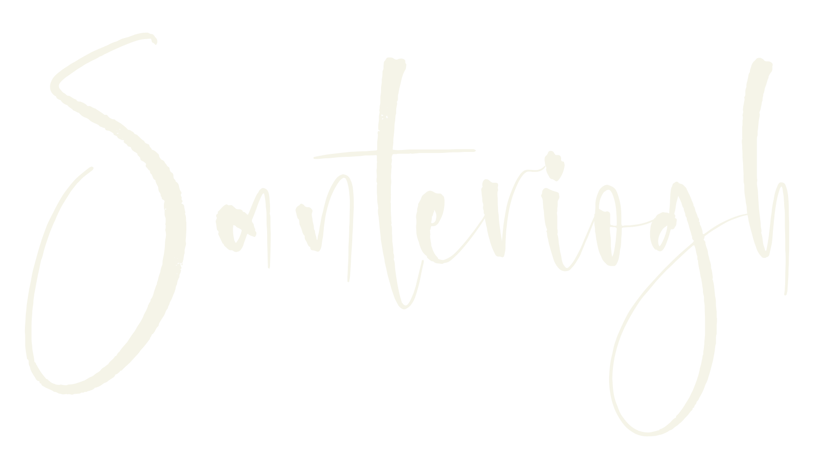 Santeriogh, script font preview
