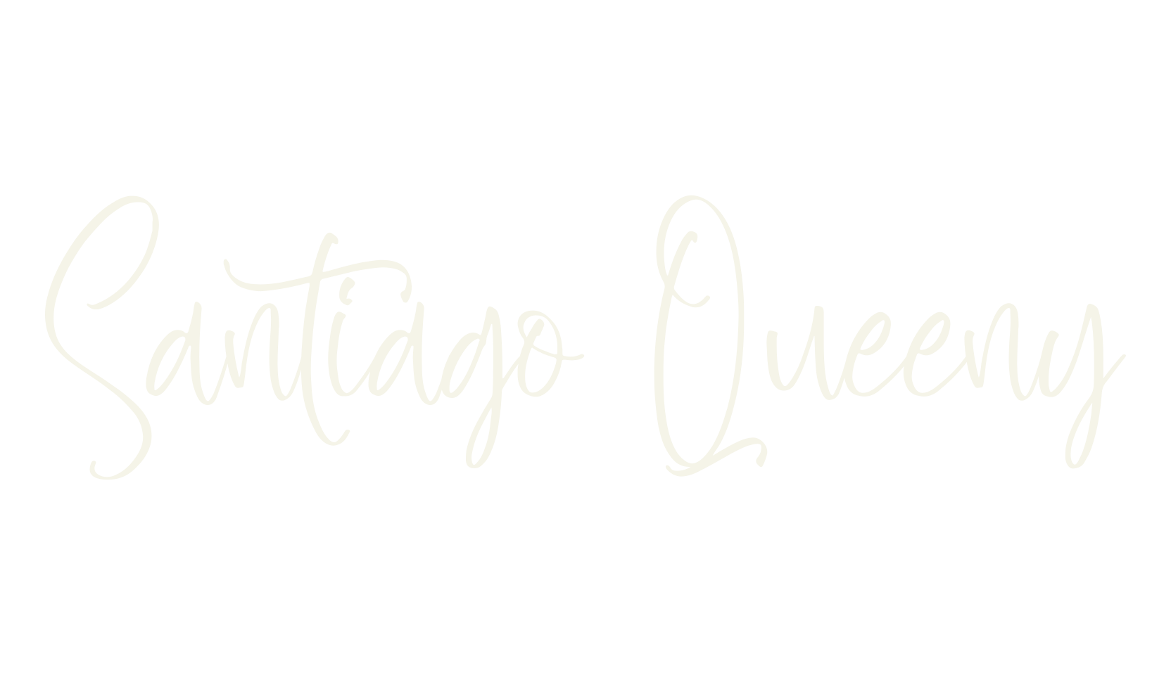 Santiago Queeny, script font preview