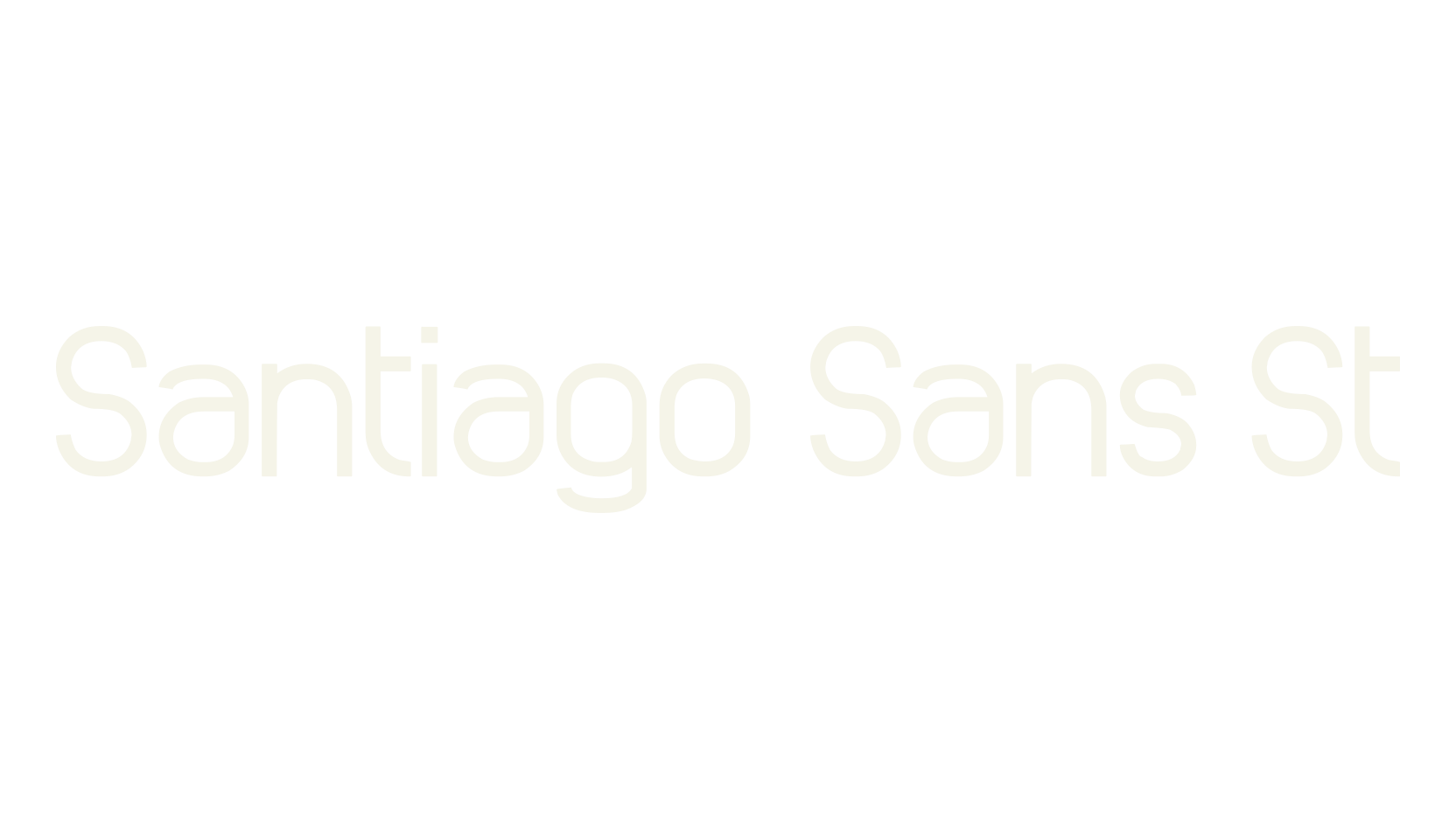 Santiago Sans St, santiago font preview