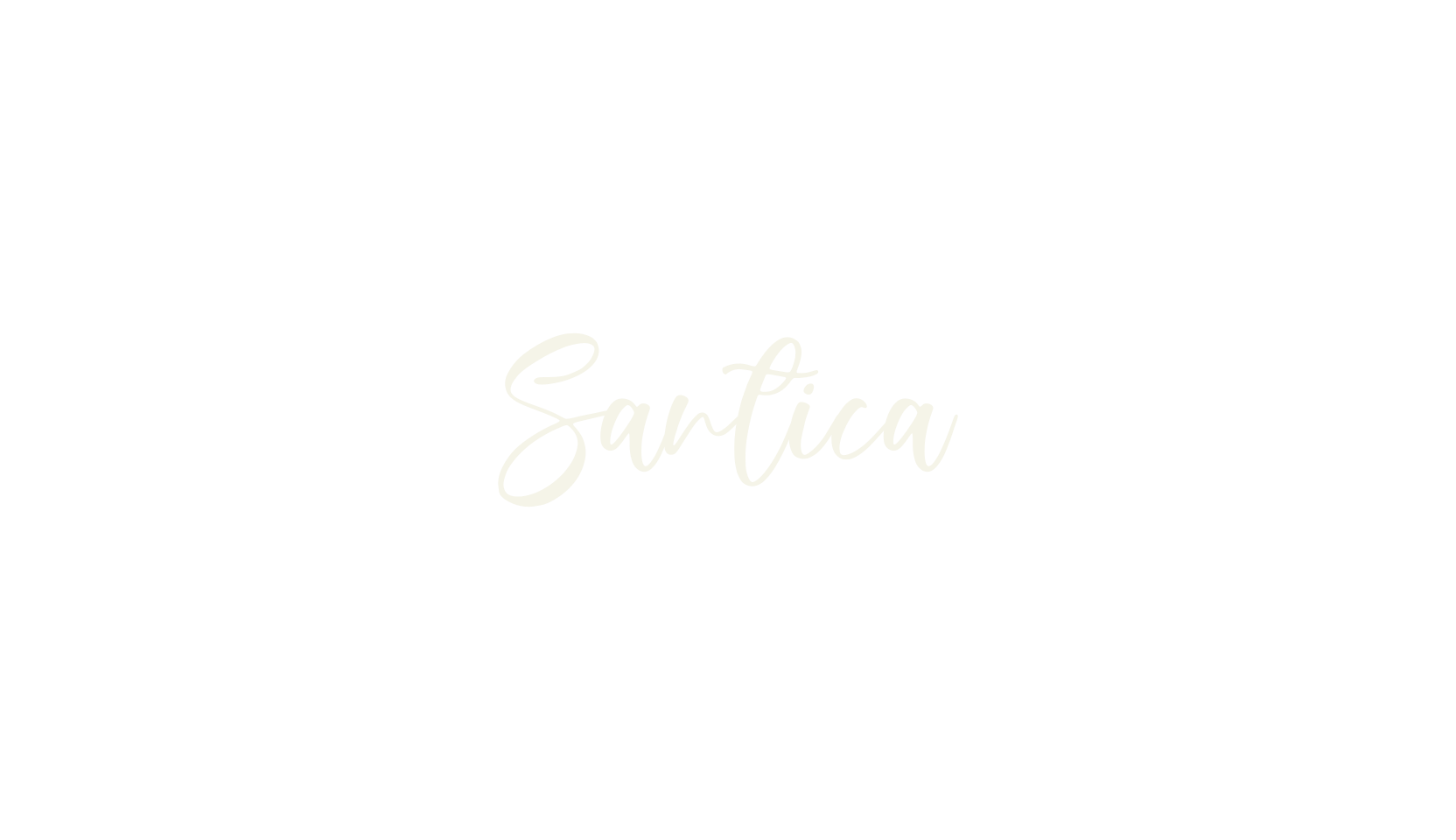 Santica, cursive font preview