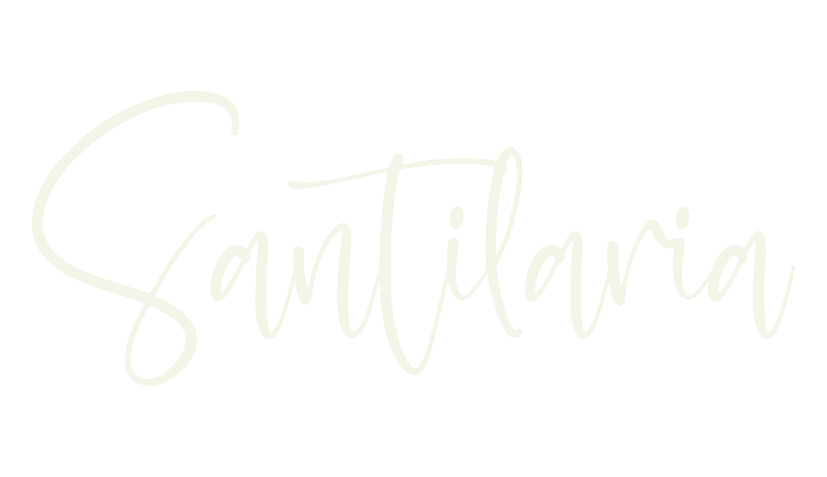 Santilaria, script font preview
