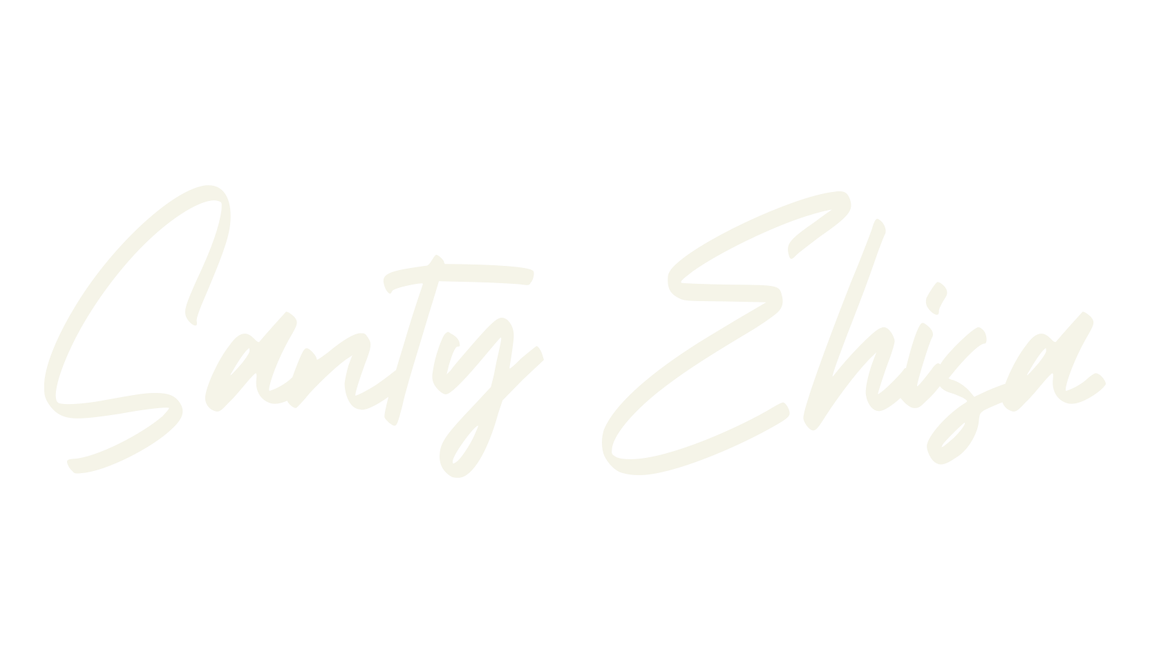 Santy Ehisa, signature font preview