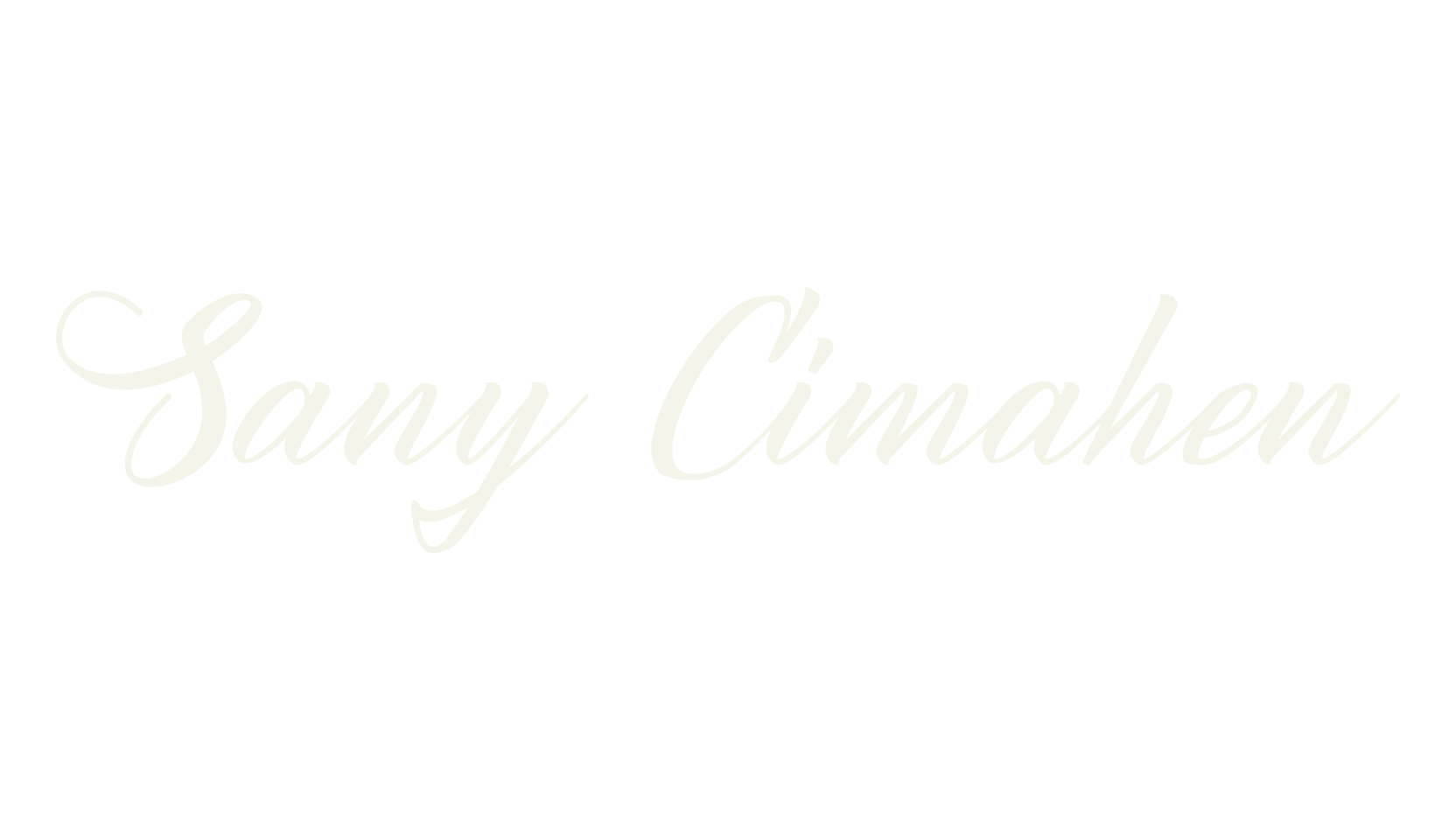 Sany Cimahen, calligraphy font preview
