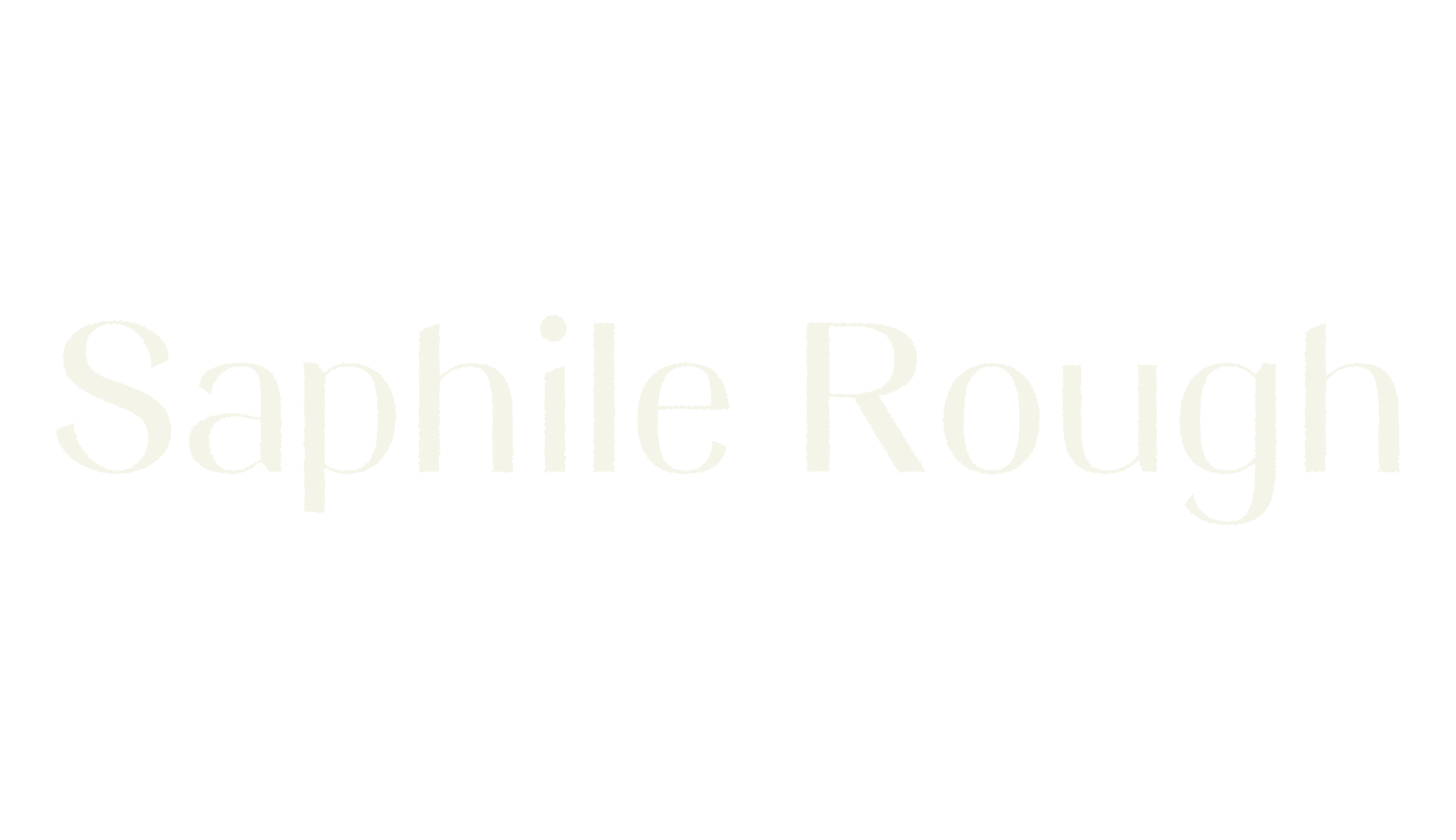 Saphile Rough, artistic font preview