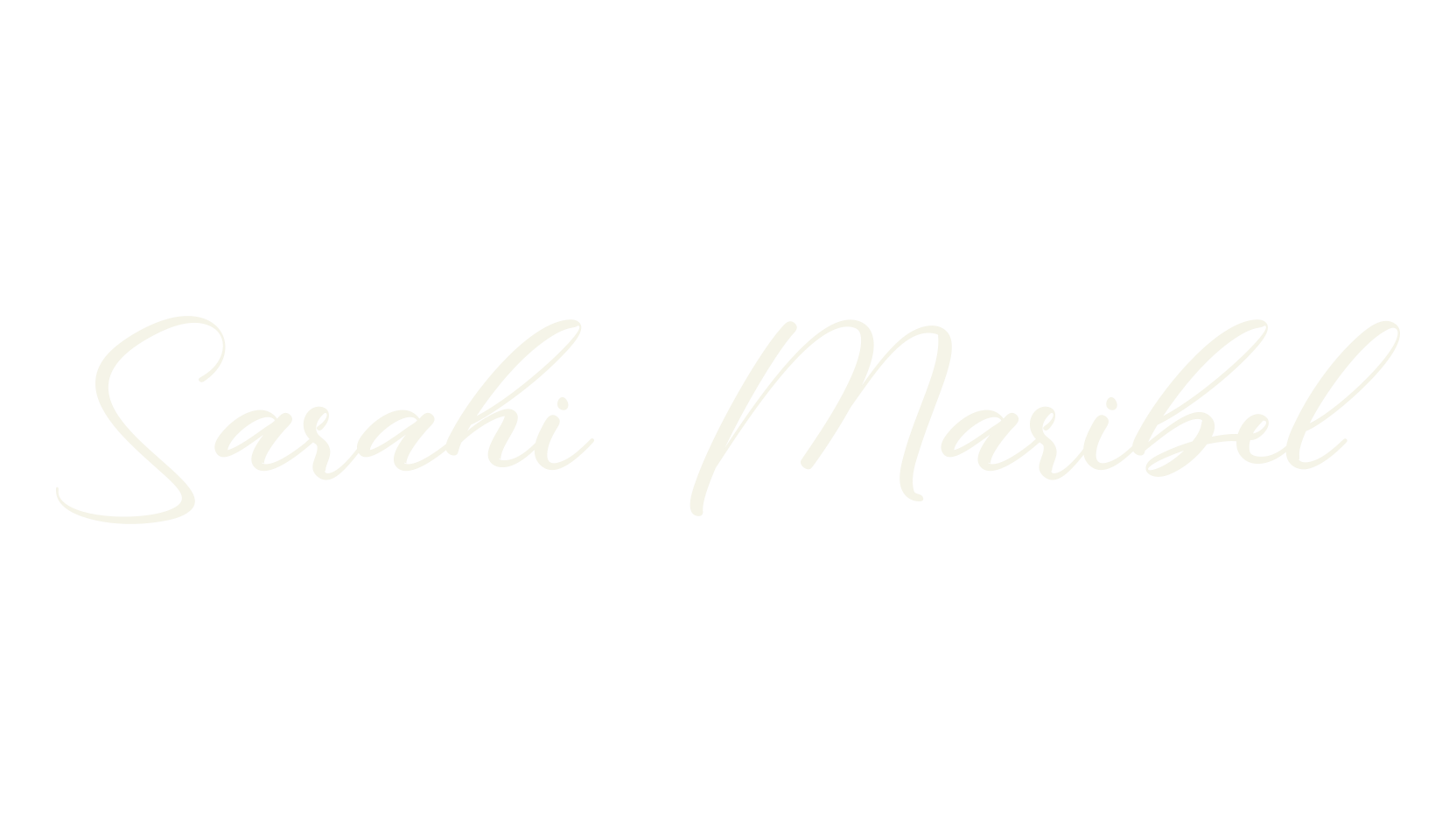 Sarahi Maribel, calligraphy font preview