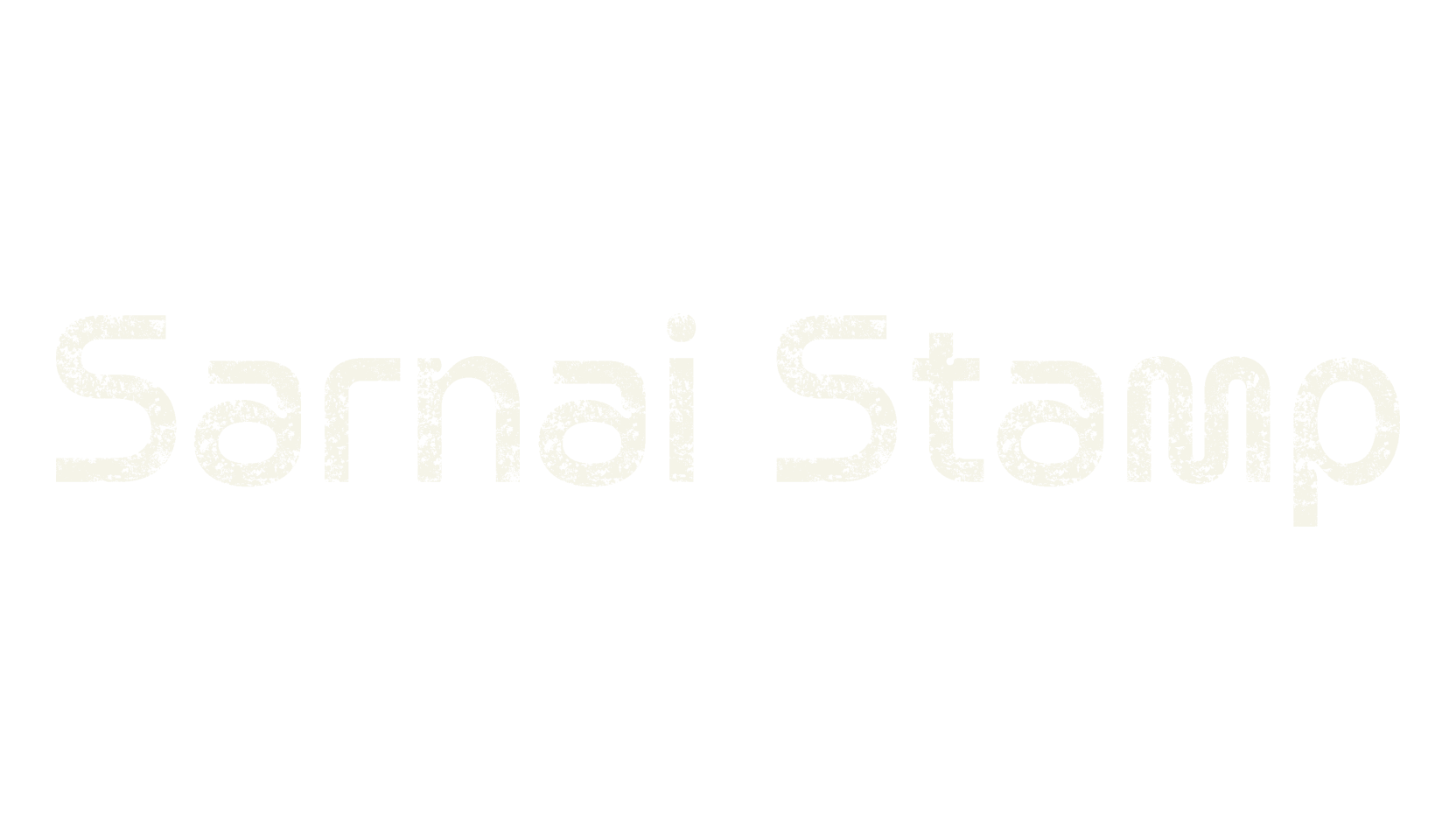 Sarnai Stamp, stamp font preview