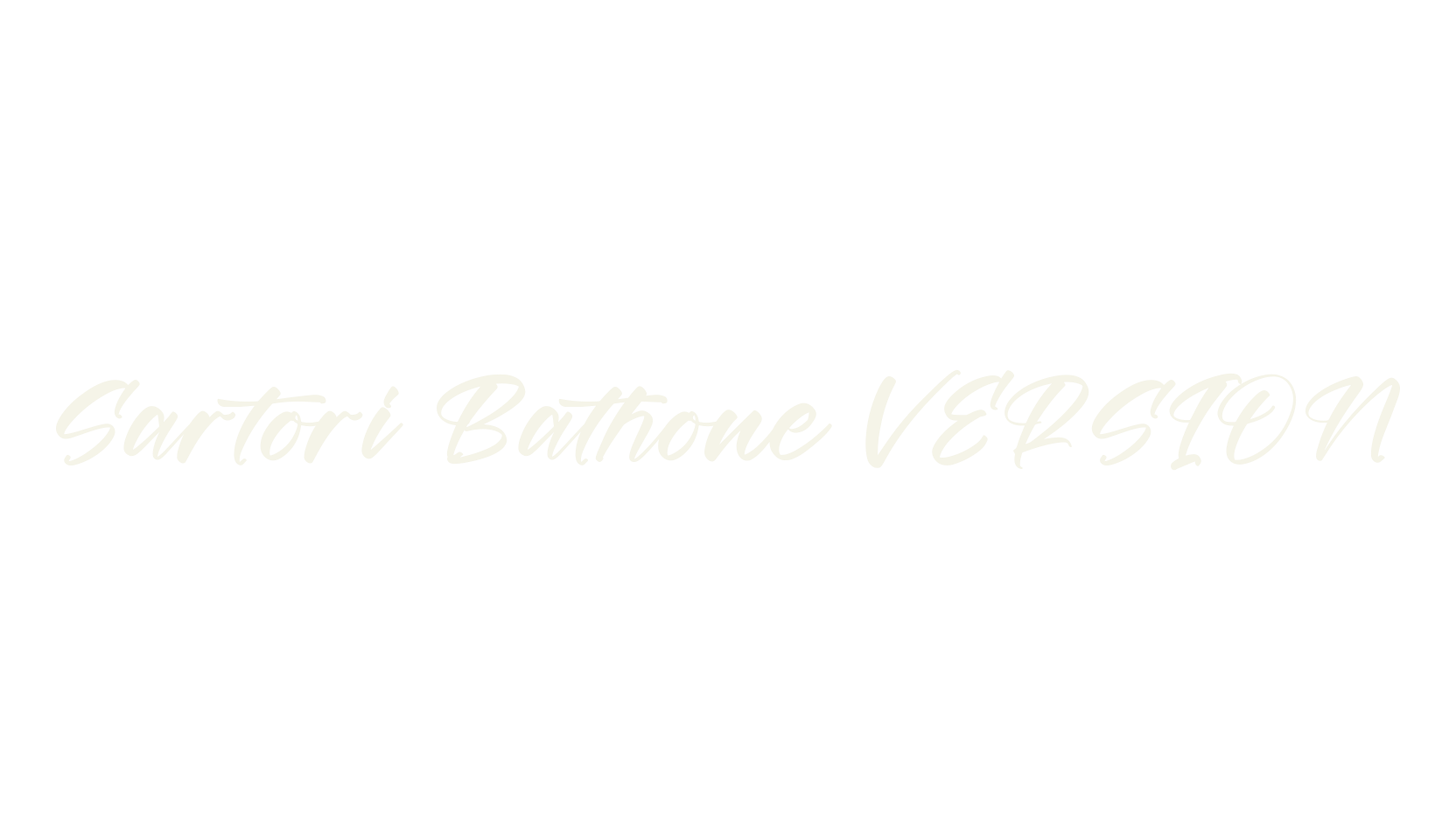 Sartori Bathone VERSION, script font preview