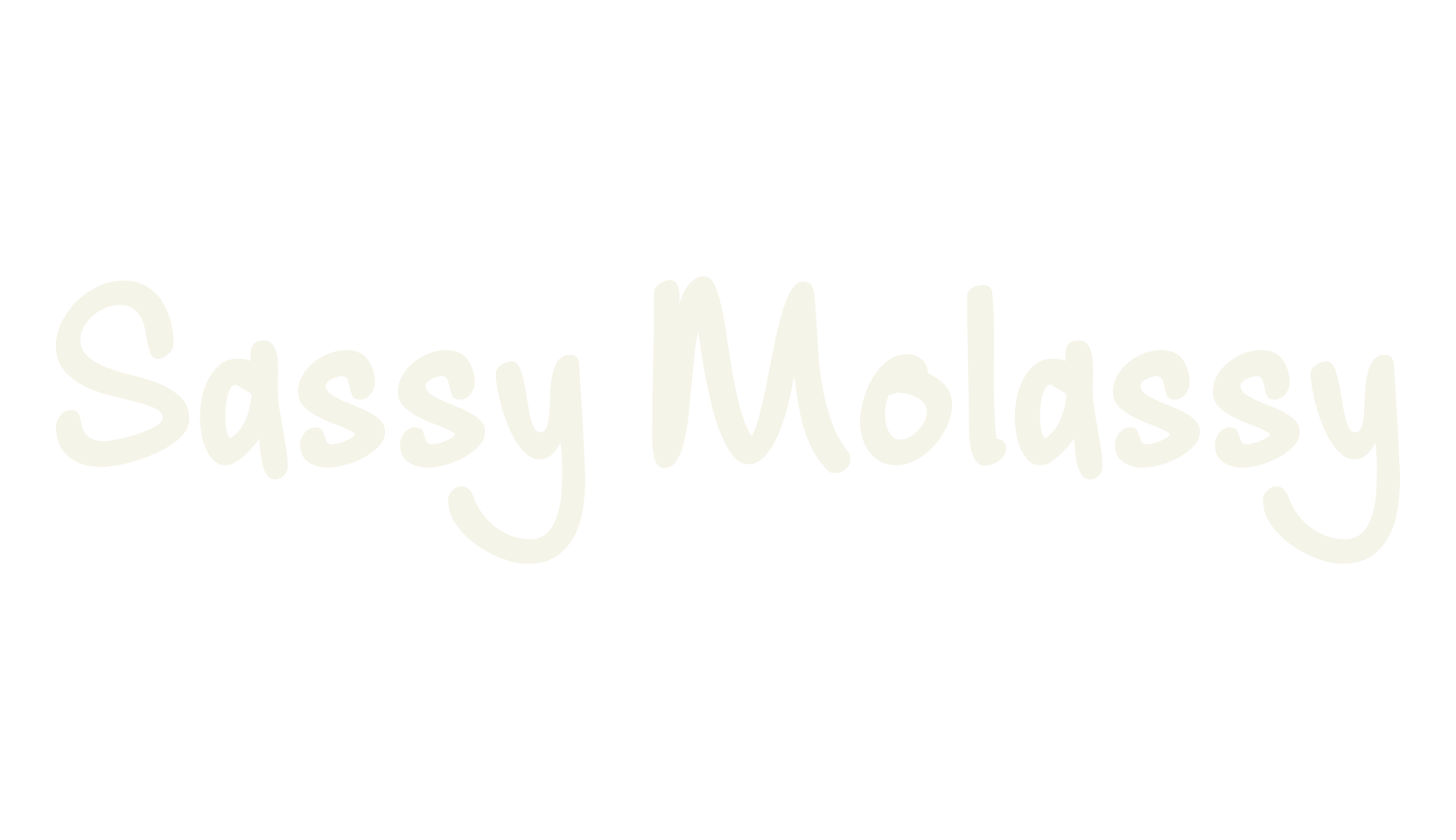 Sassy Molassy, handwritten font preview