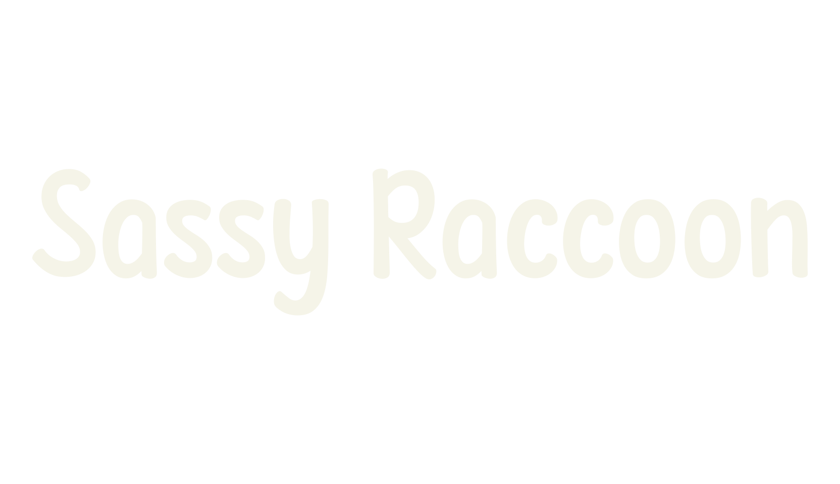 Sassy Raccoon, display market font preview