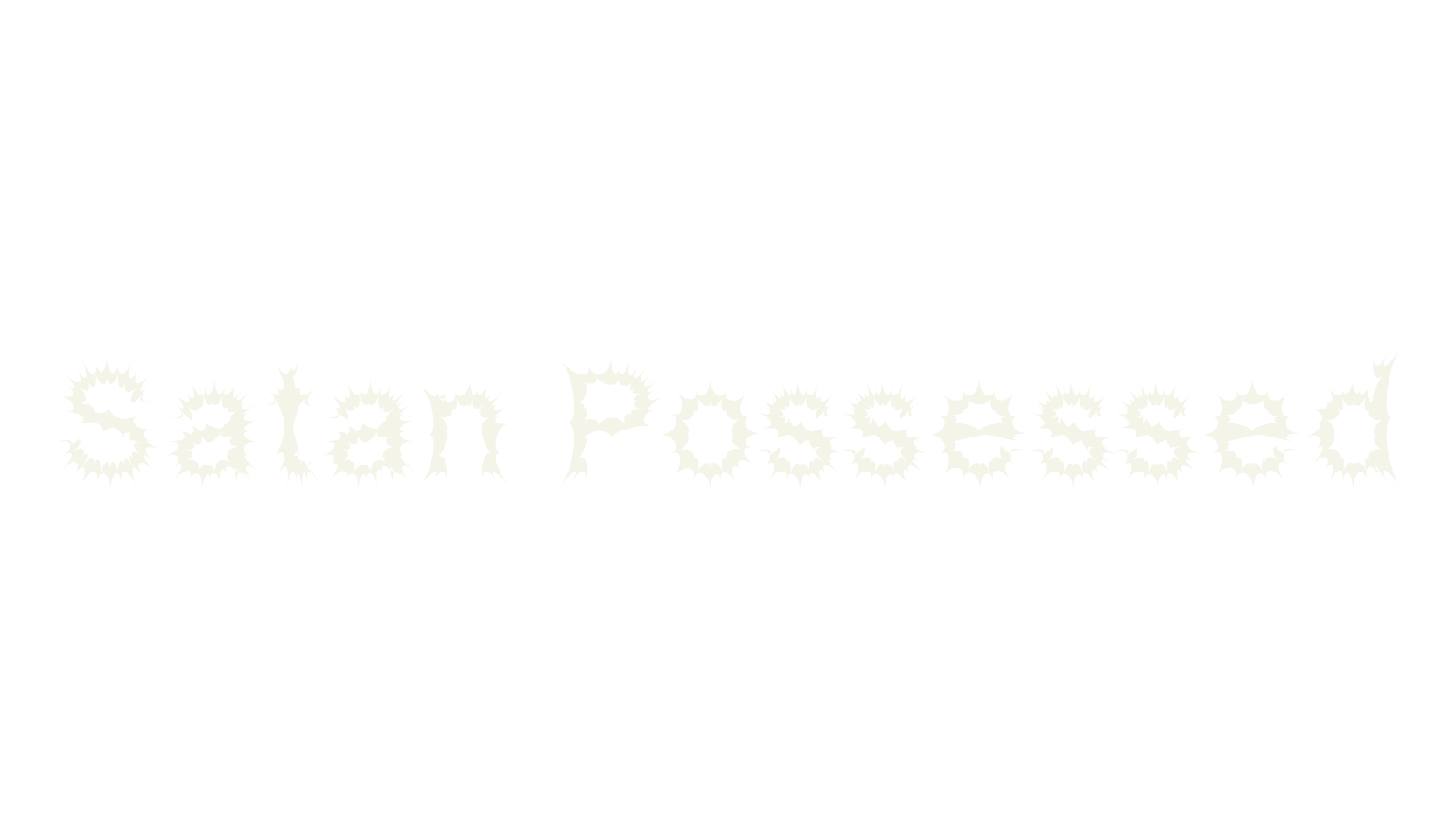 Satan Possessed, display market font preview