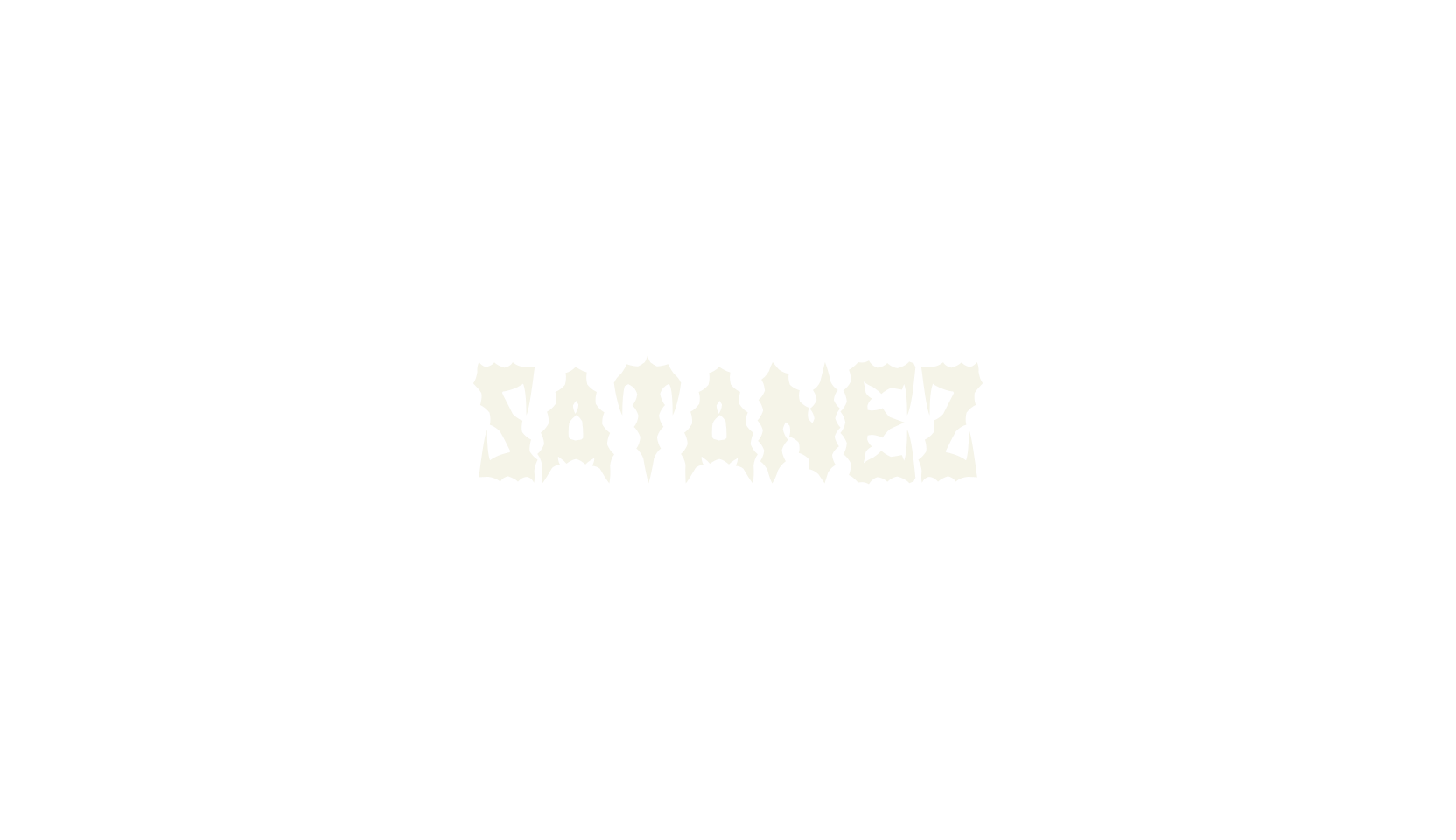 Satanez, spiky font preview