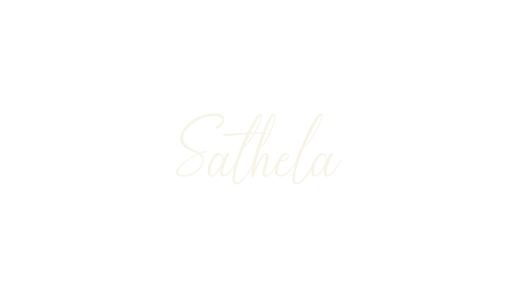 Sathela, signature font preview