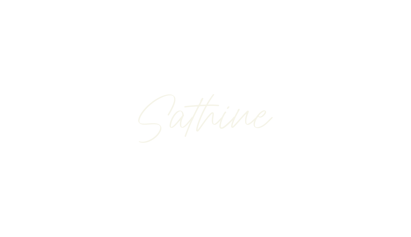 Sathine, cursive font preview