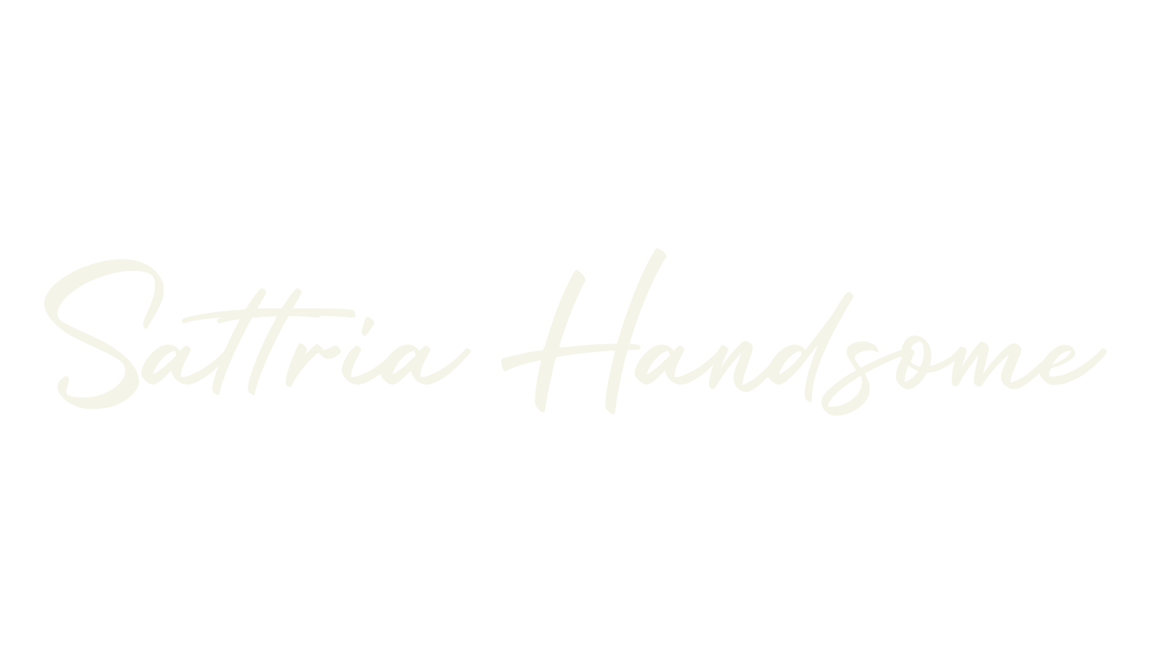 Sattria Handsome, calligraphy font preview