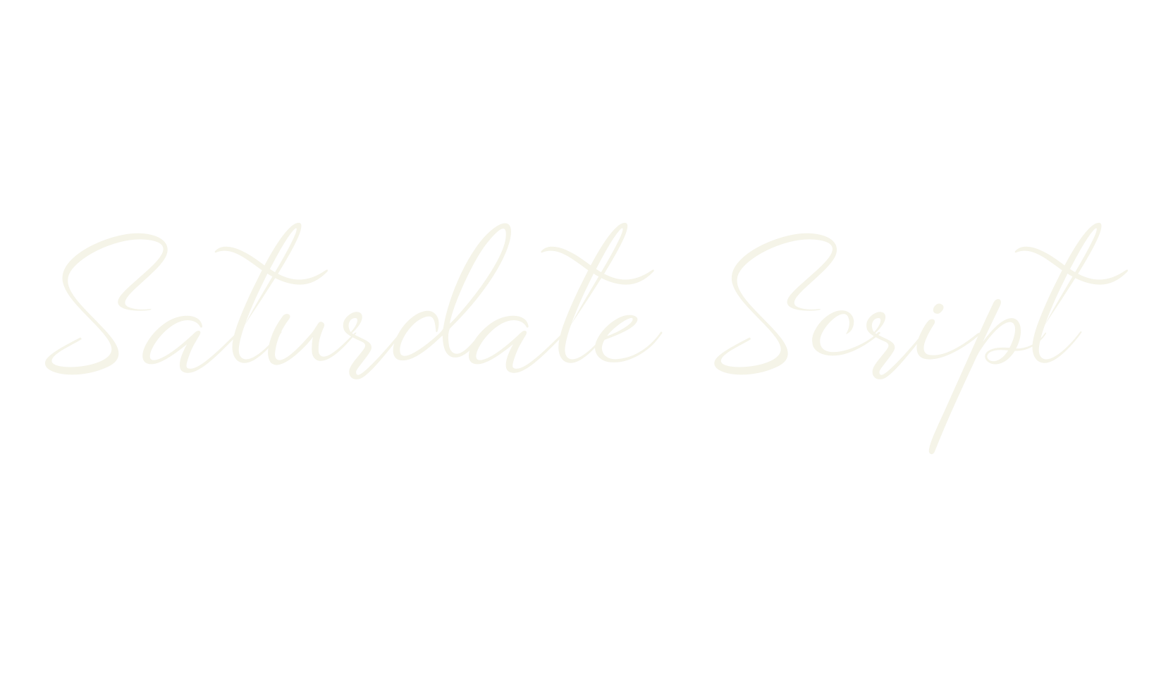 Saturdate Script, fashion script font preview