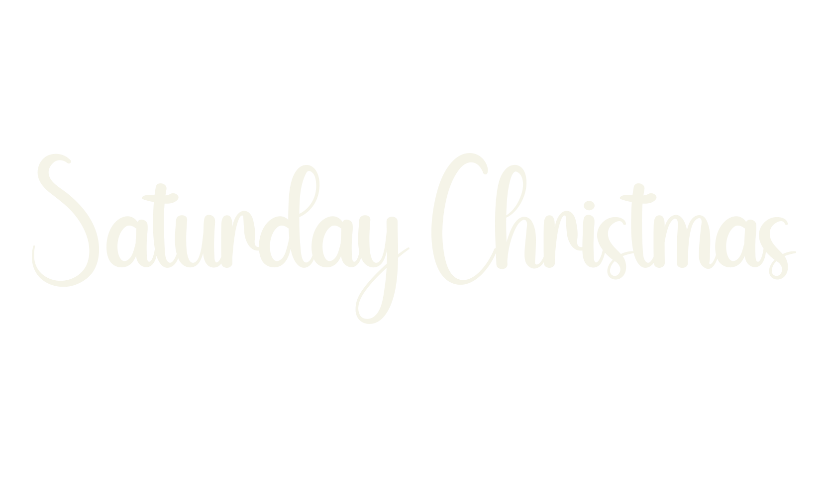 Saturday Christmas, calligraphy font preview