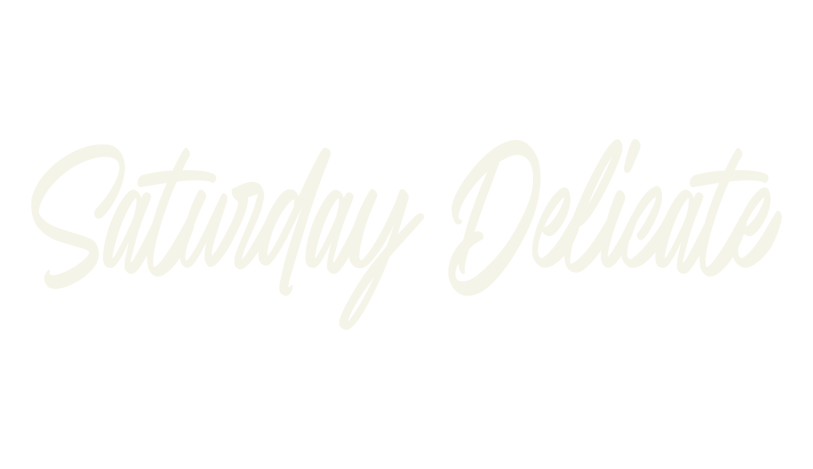 Saturday Delicate, lettering font preview
