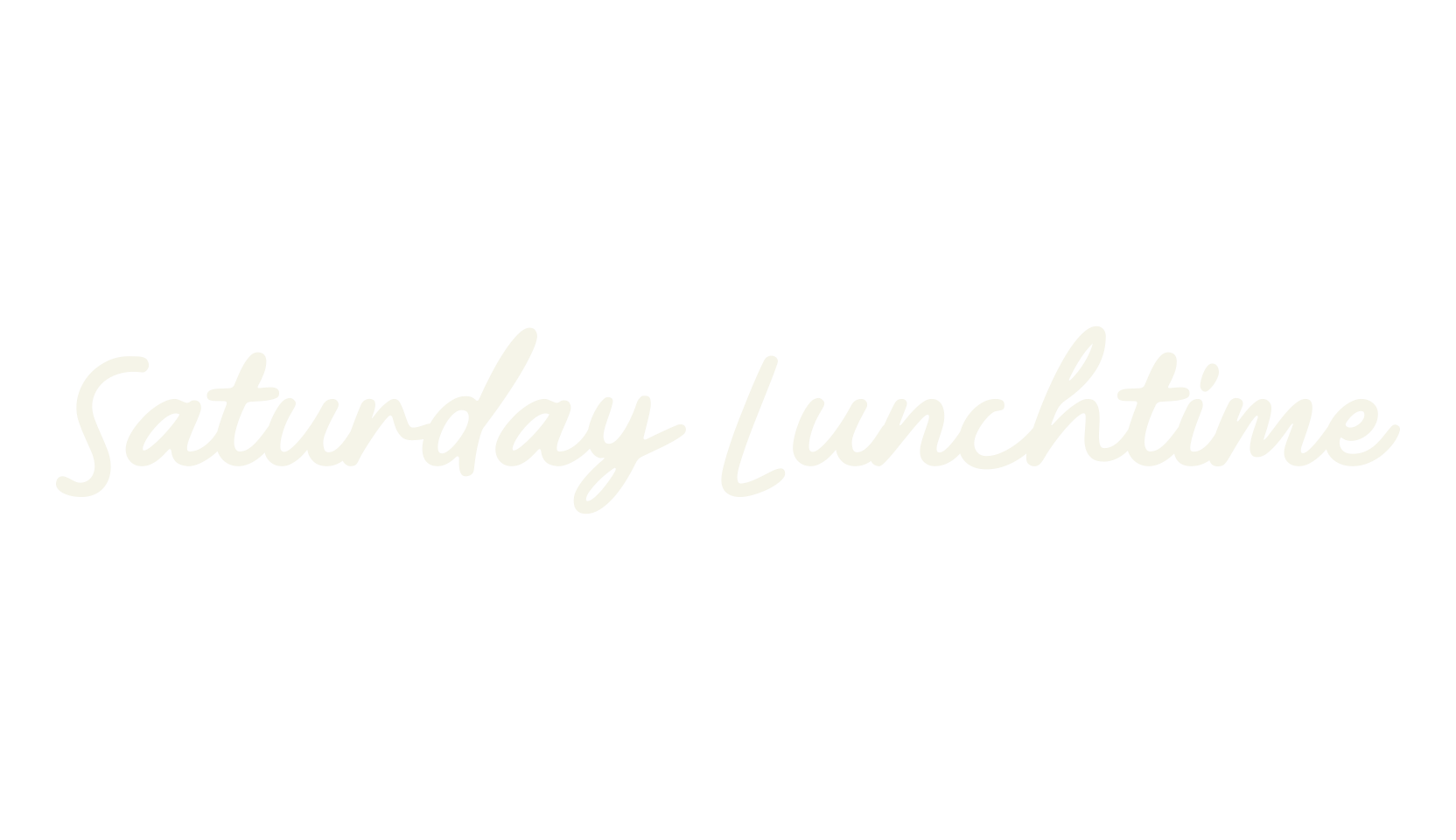 Saturday Lunchtime, playful font preview