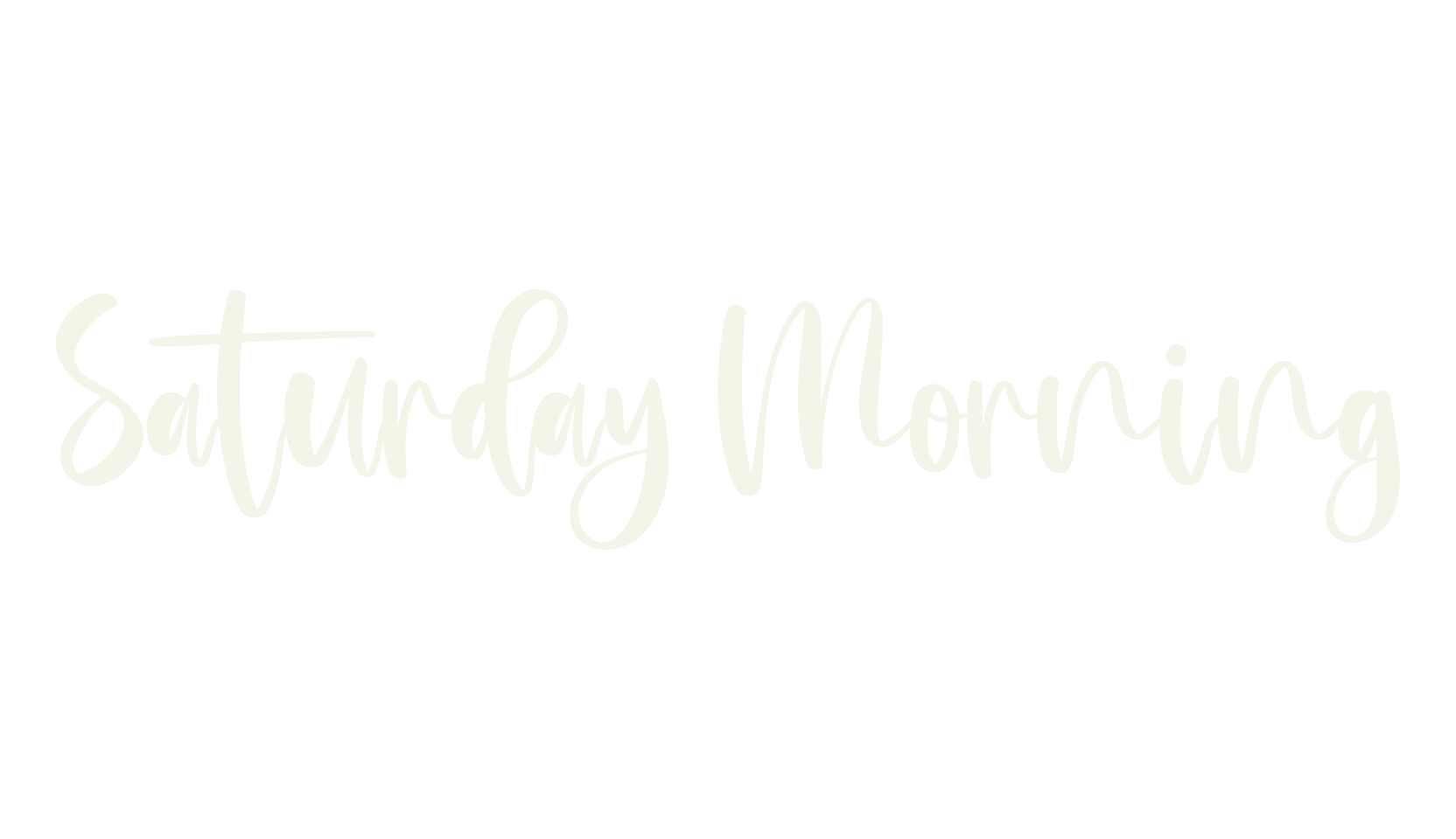 Saturday Morning, script font preview