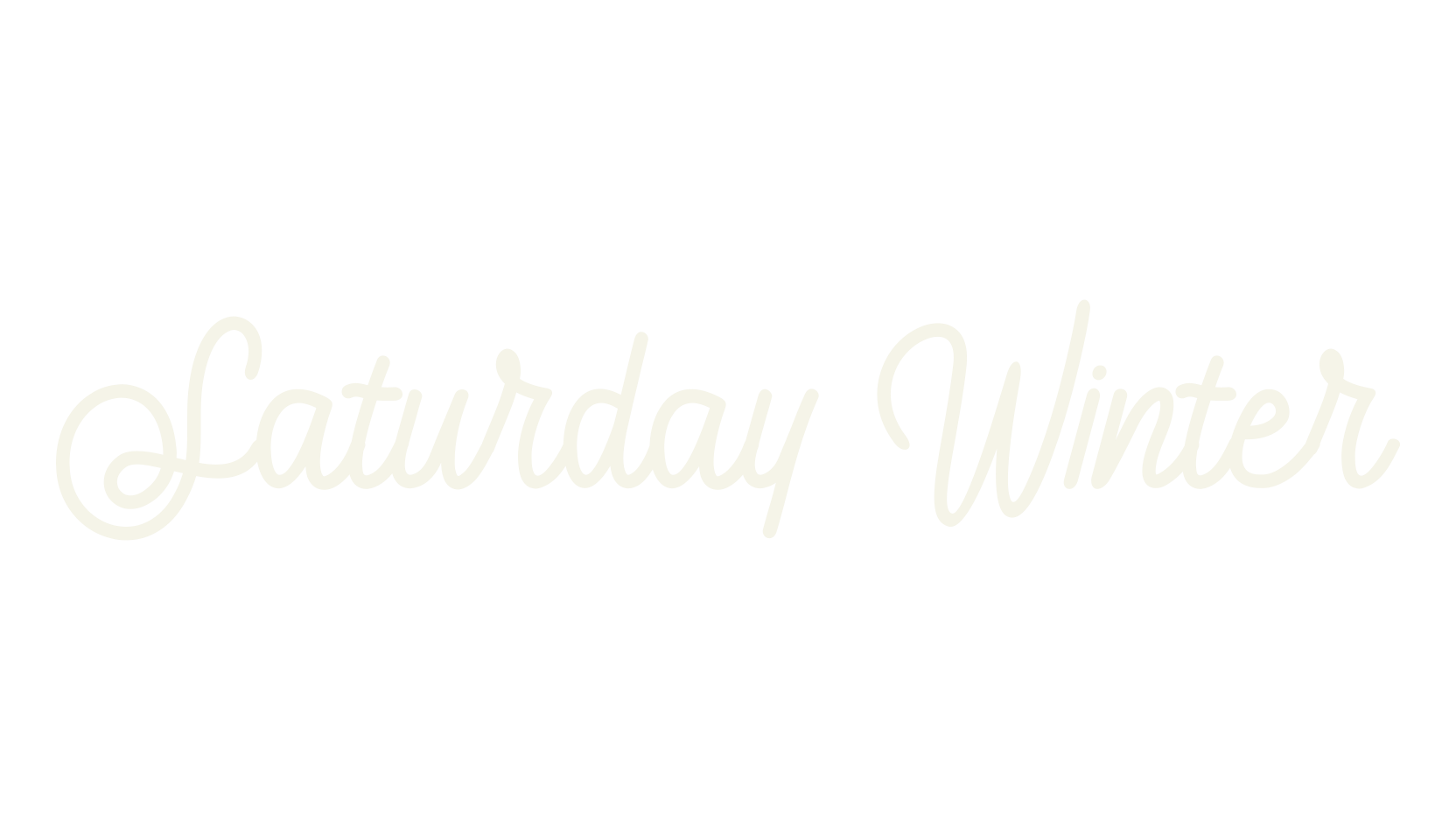 Saturday Winter, calligraphy font preview