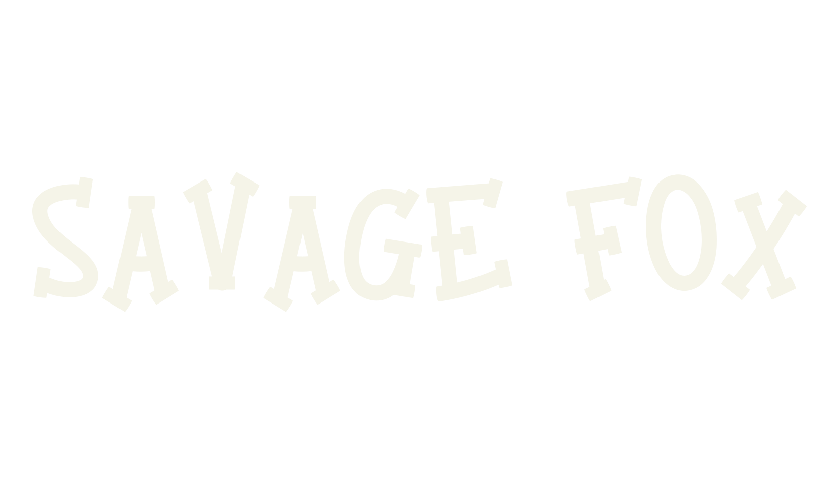 Savage Fox, art deco font preview
