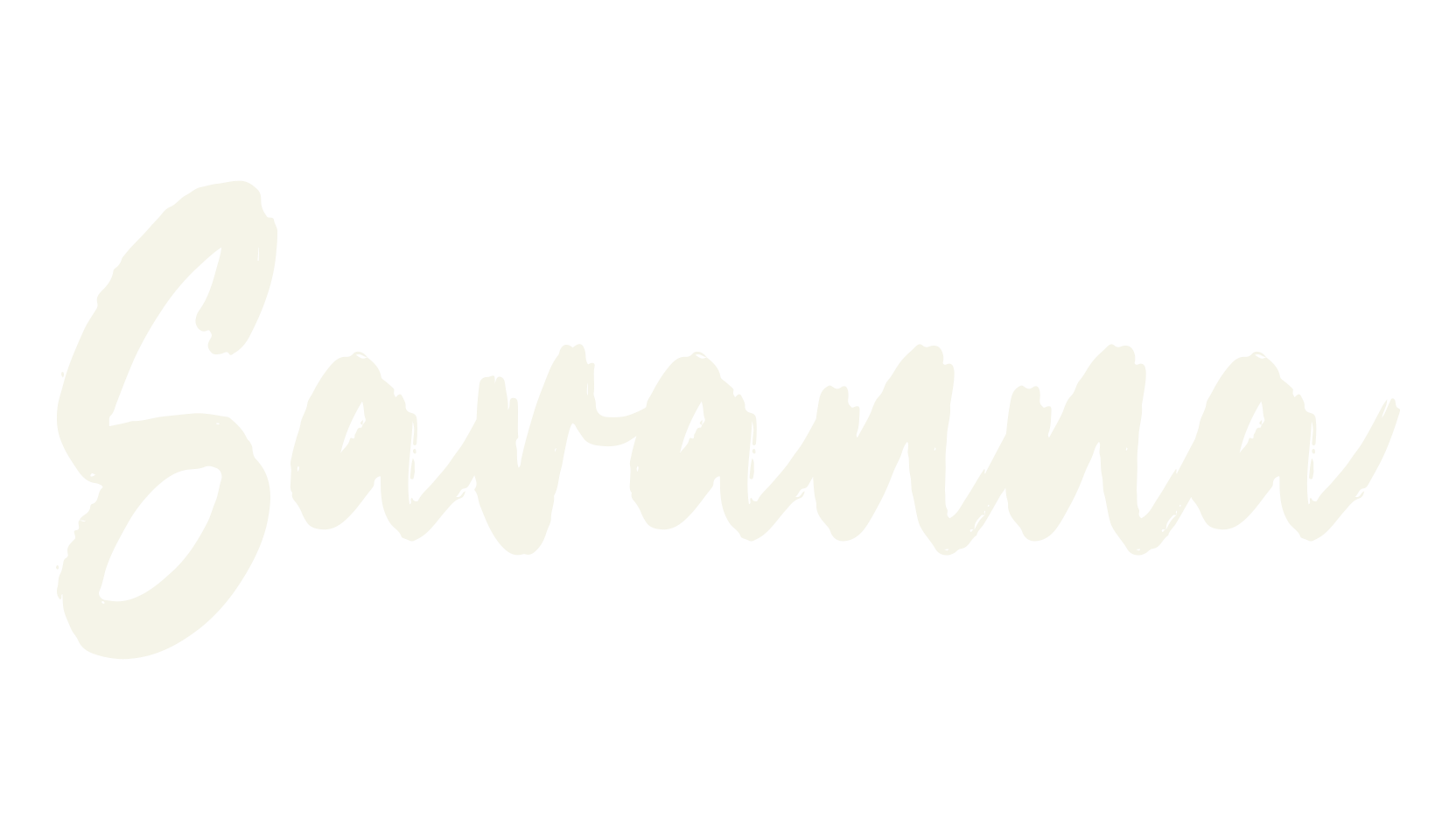 Savanna, animal font preview