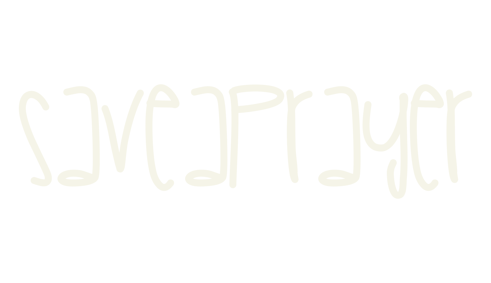 SaveAPrayer, handwritten font preview