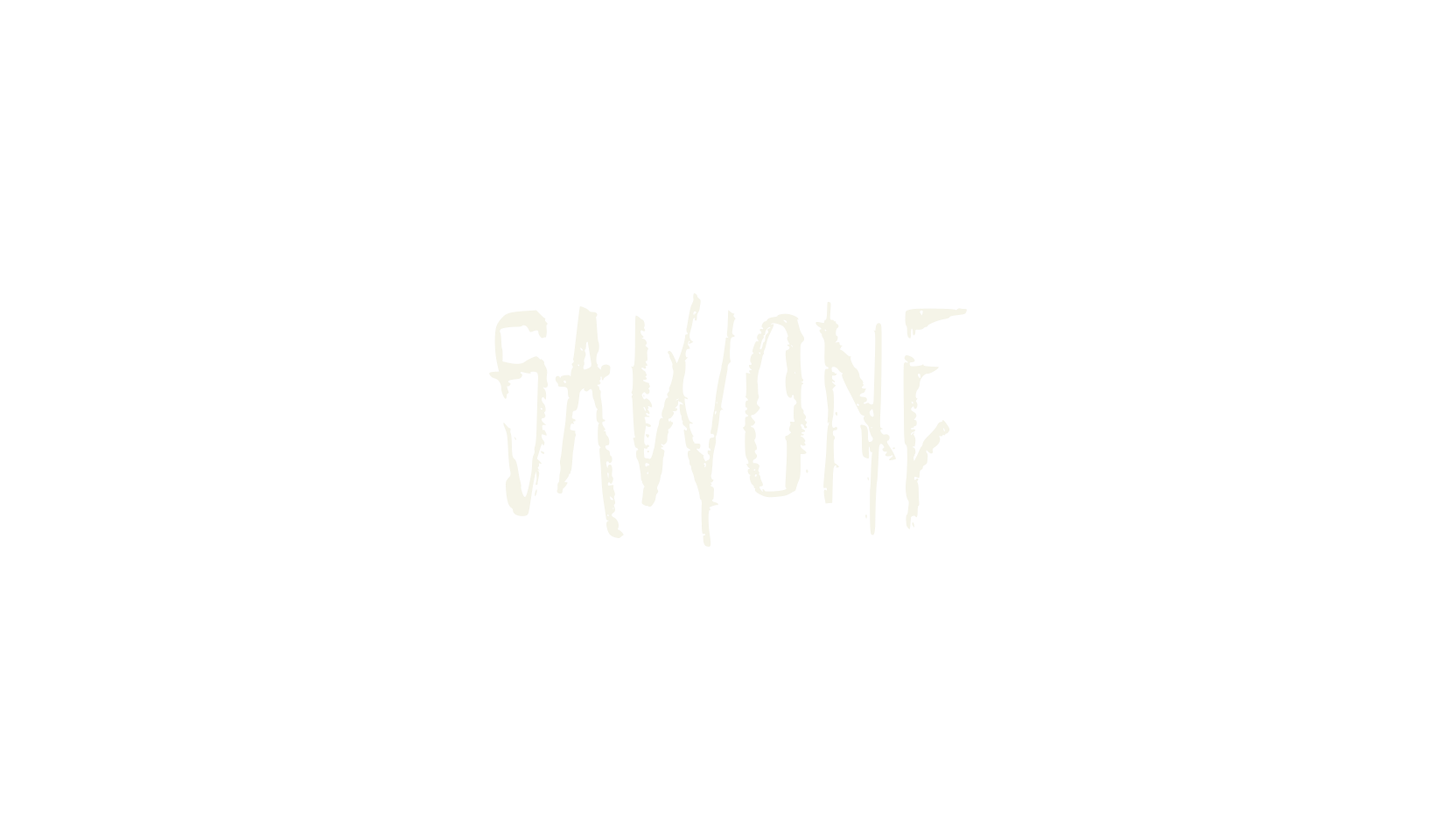 Sawone, horror font preview