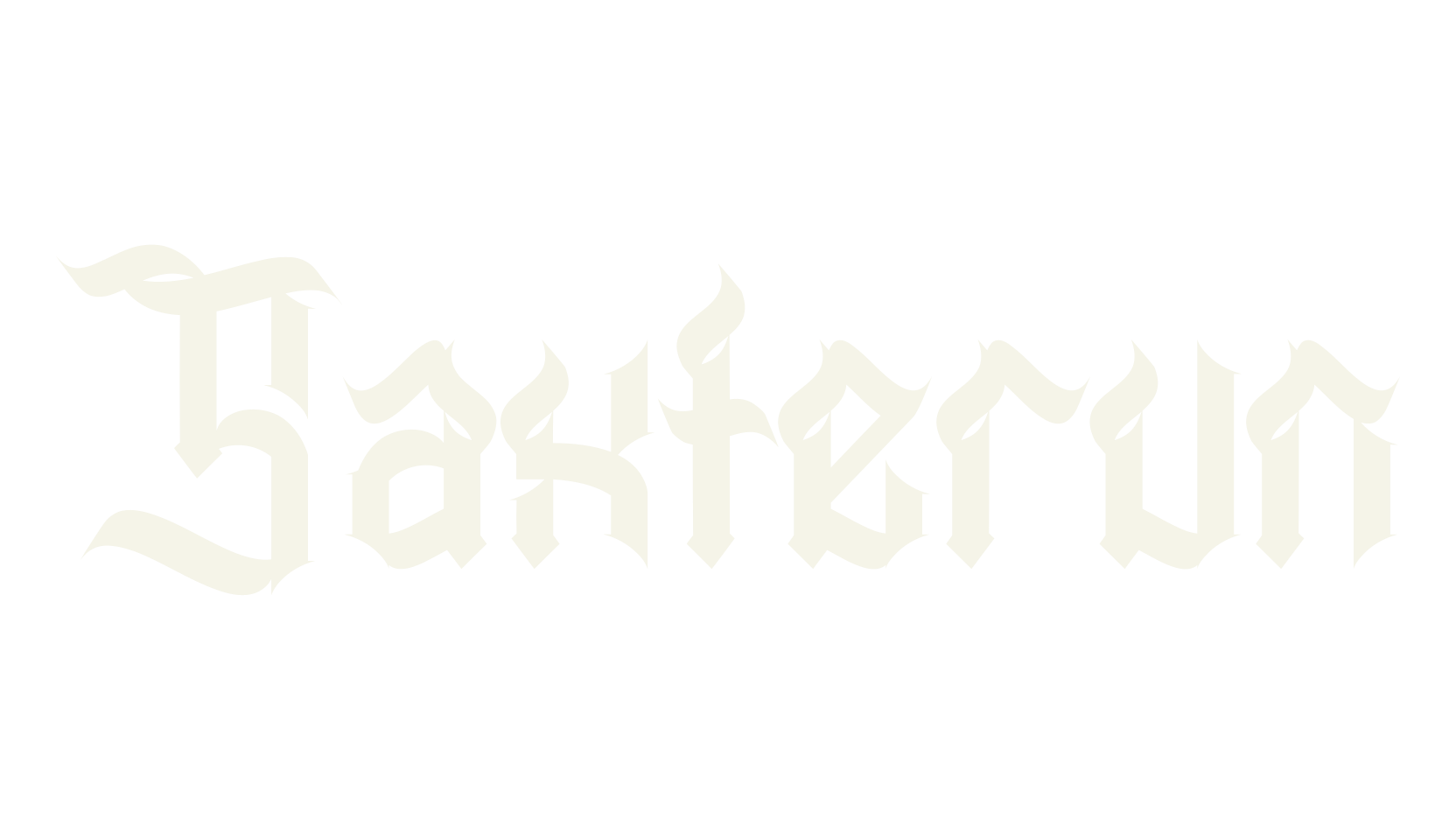 Saxterun, tattoo font preview