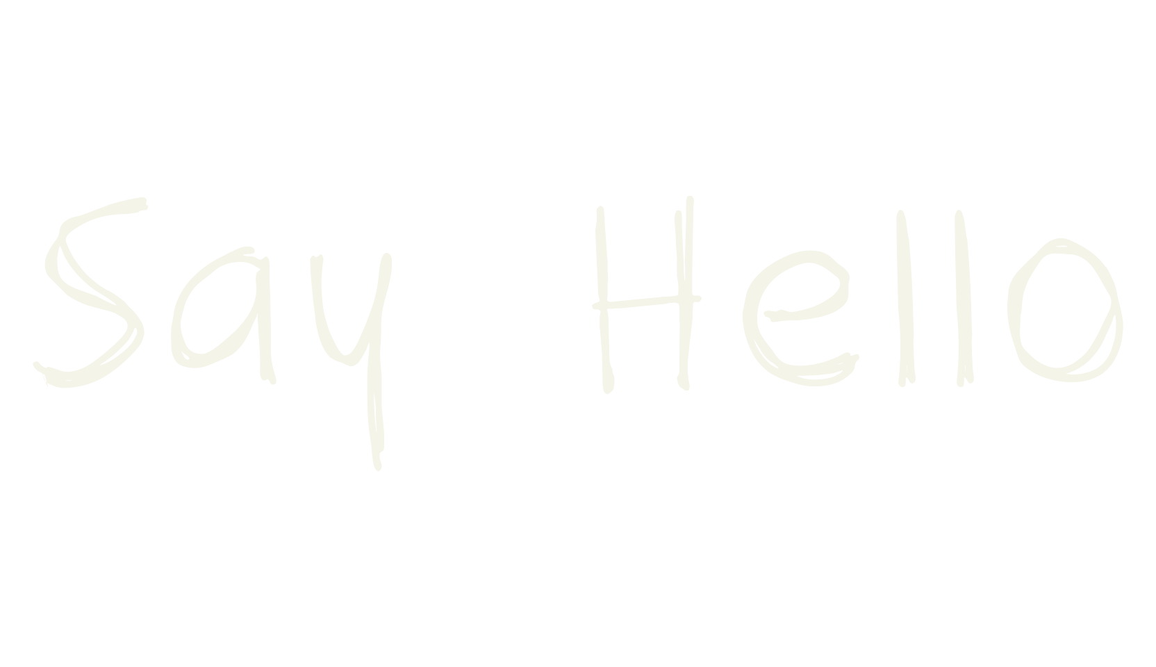 Say Hello, cartoon font preview