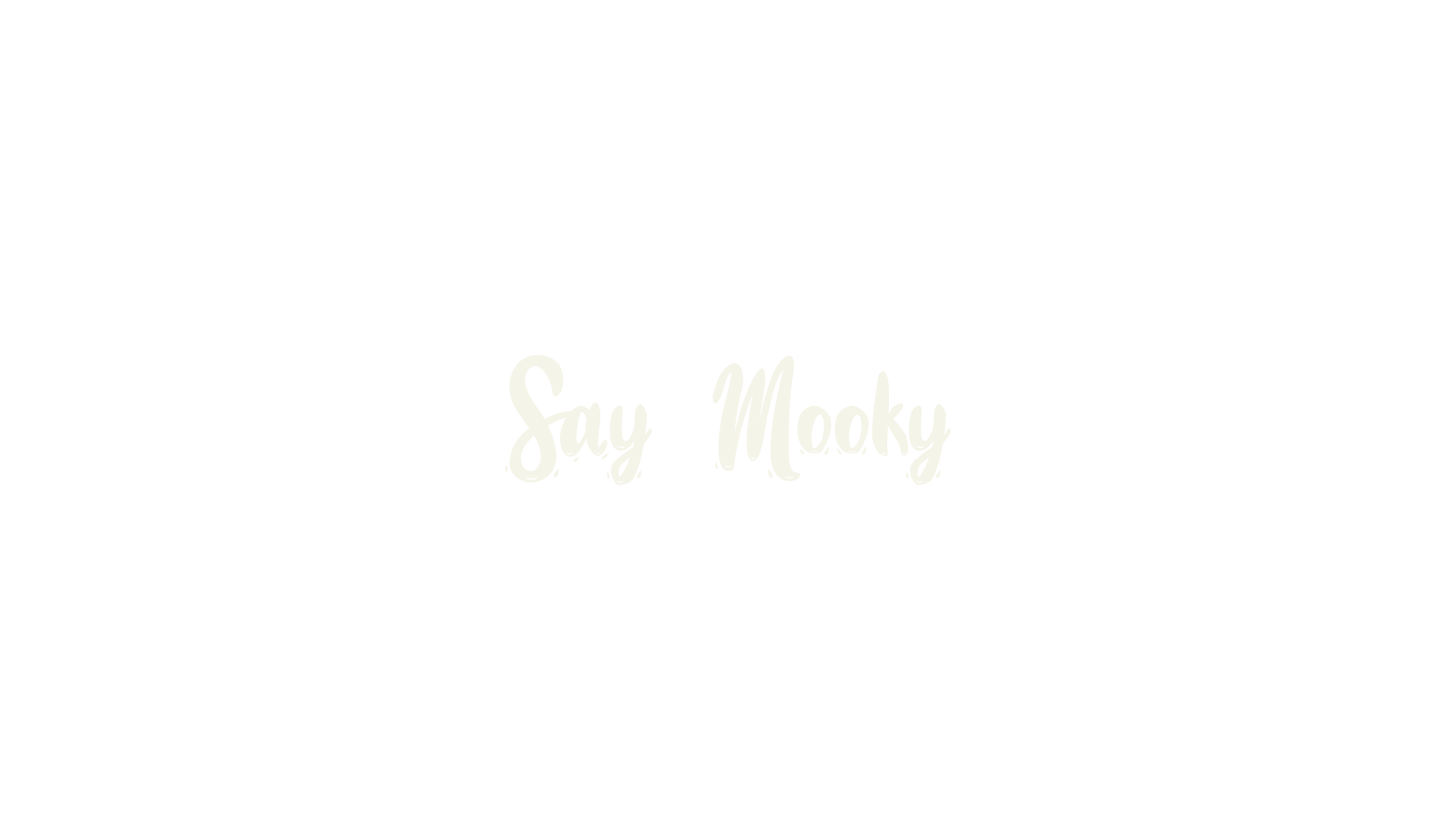 Say Mooky, retro font preview
