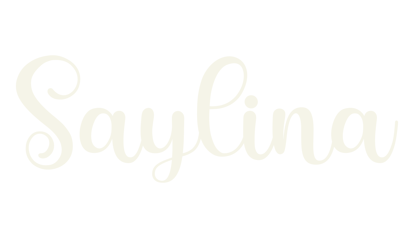 Saylina, cursive font preview