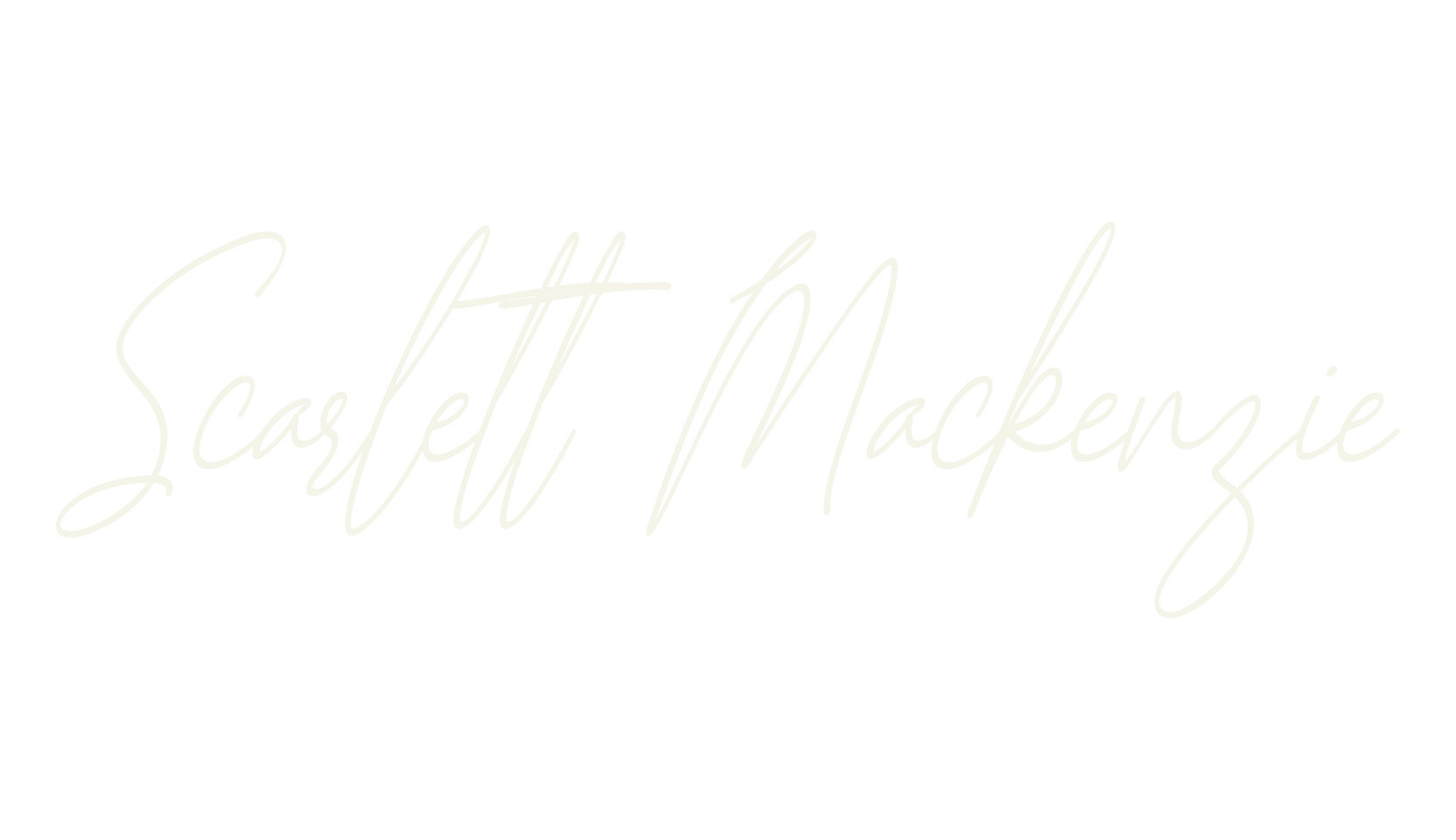 Scarlett Mackenzie, handwriting font preview