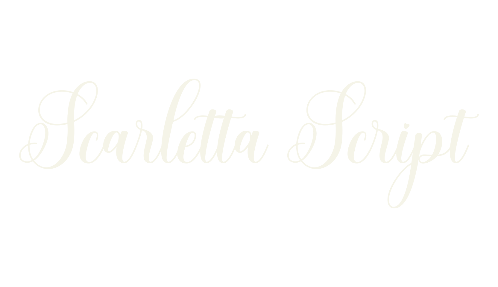 Scarletta Script, script font preview