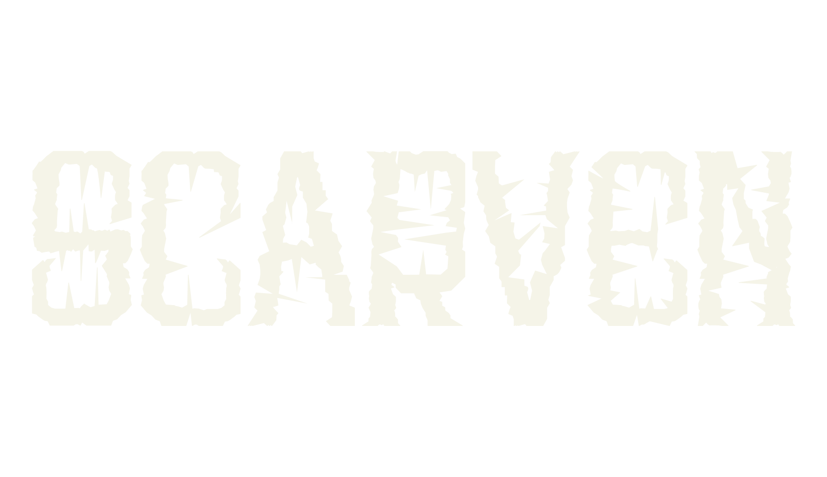 Scarven, metal font preview
