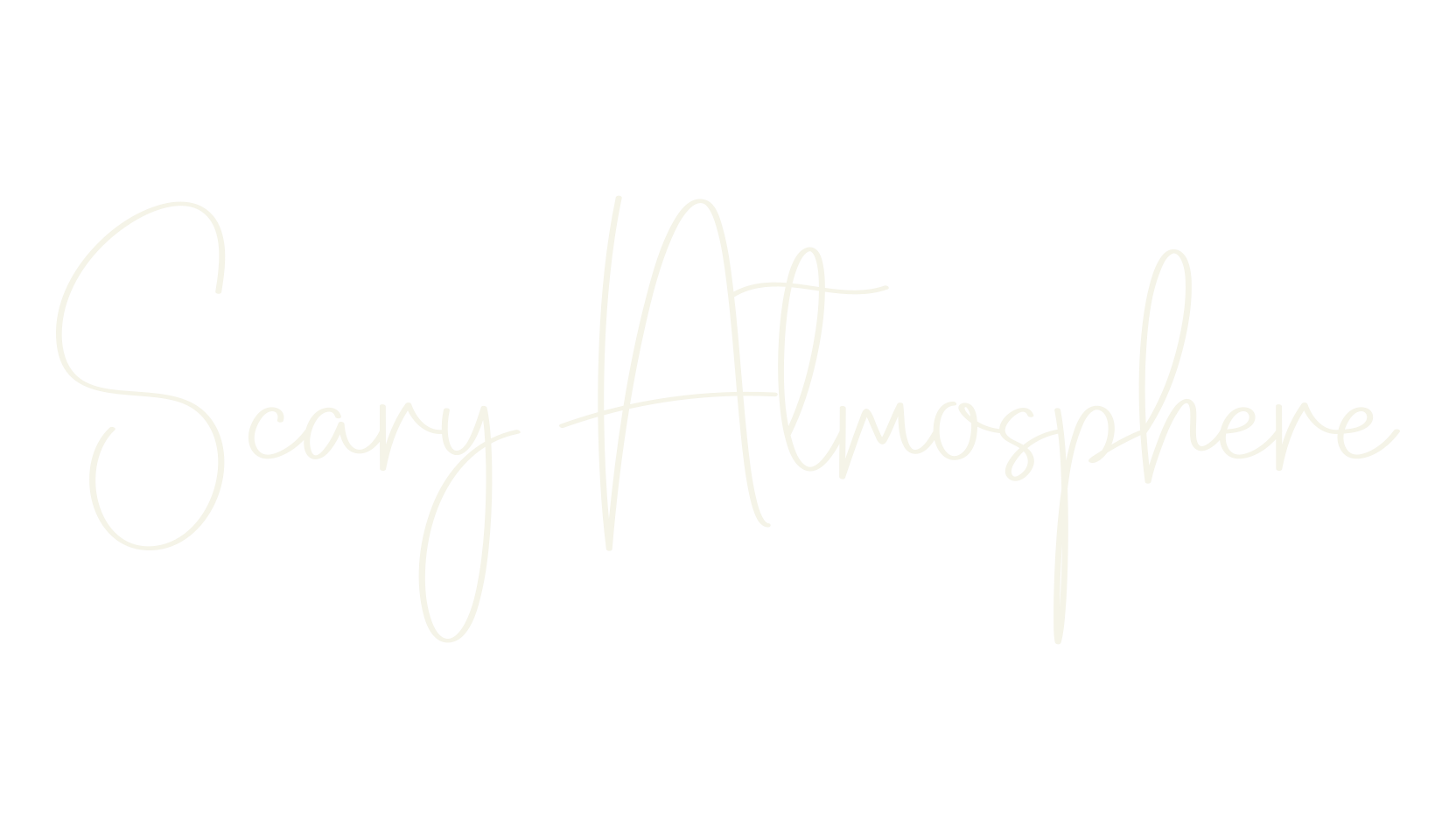 Scary Atmosphere, calligraphy font preview