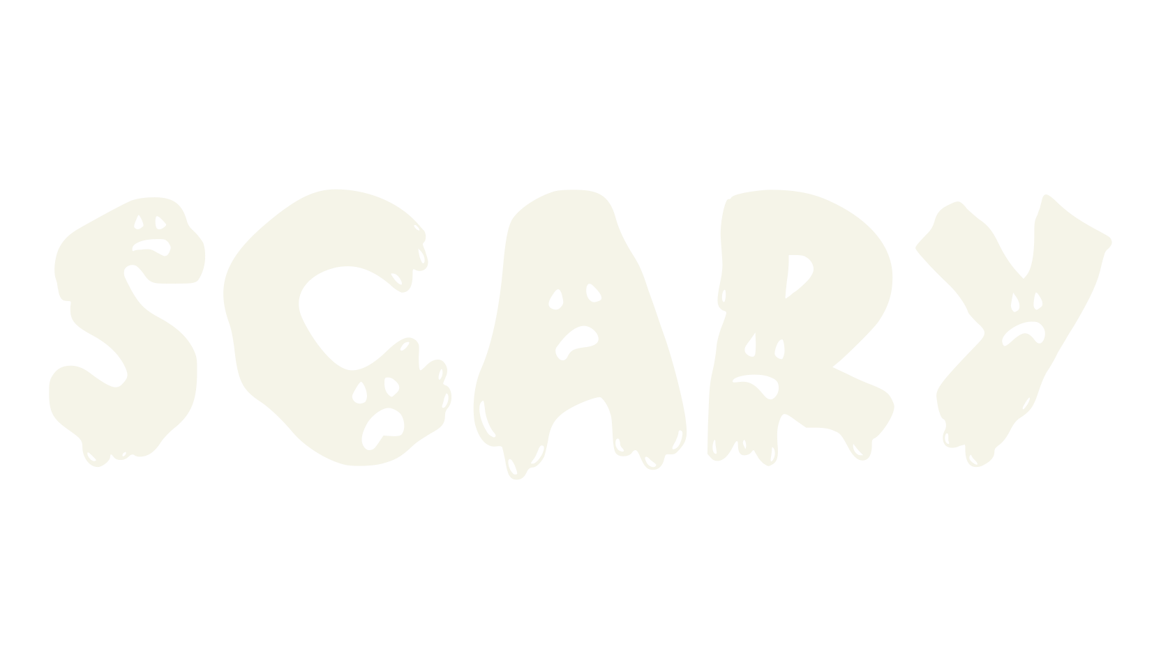 Scary, scary font preview