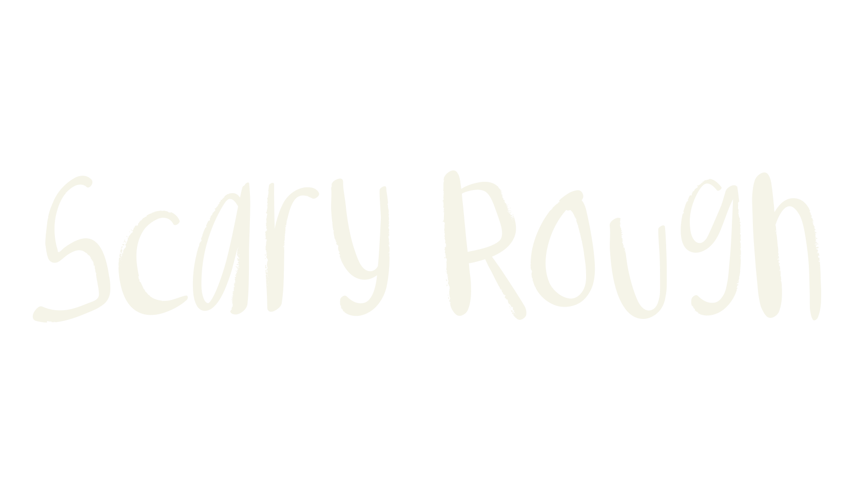 Scary Rough, scary font preview