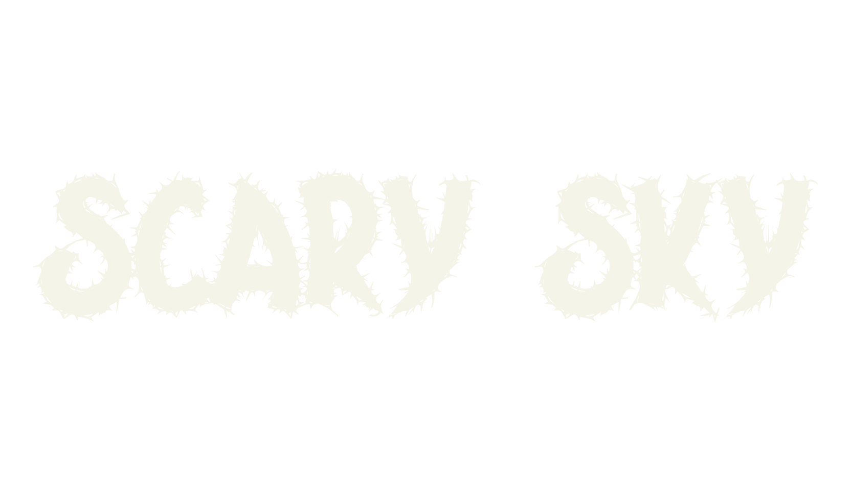Scary Sky, scary font preview