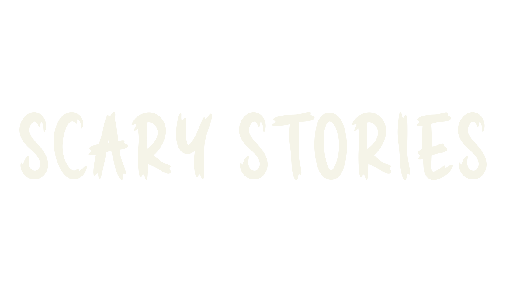 Scary Stories, scary font preview